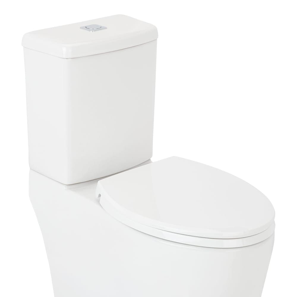 Signature Hardware  481270 Elongated Closed  Front Toilet Seat and Lid with Soft Close