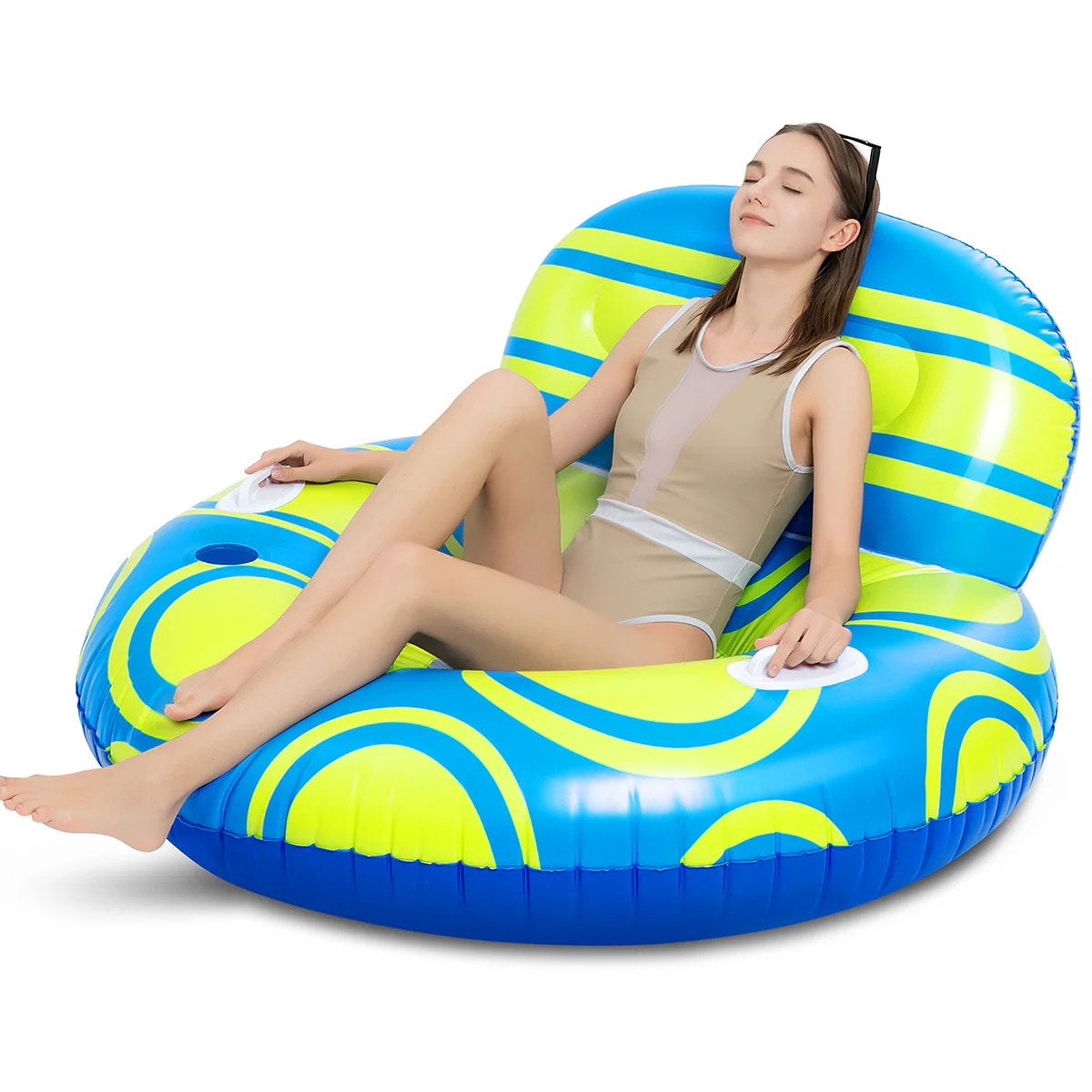 Joyfy 40626-B 42-in x 1 -Seat Blue Inflatable ride-on