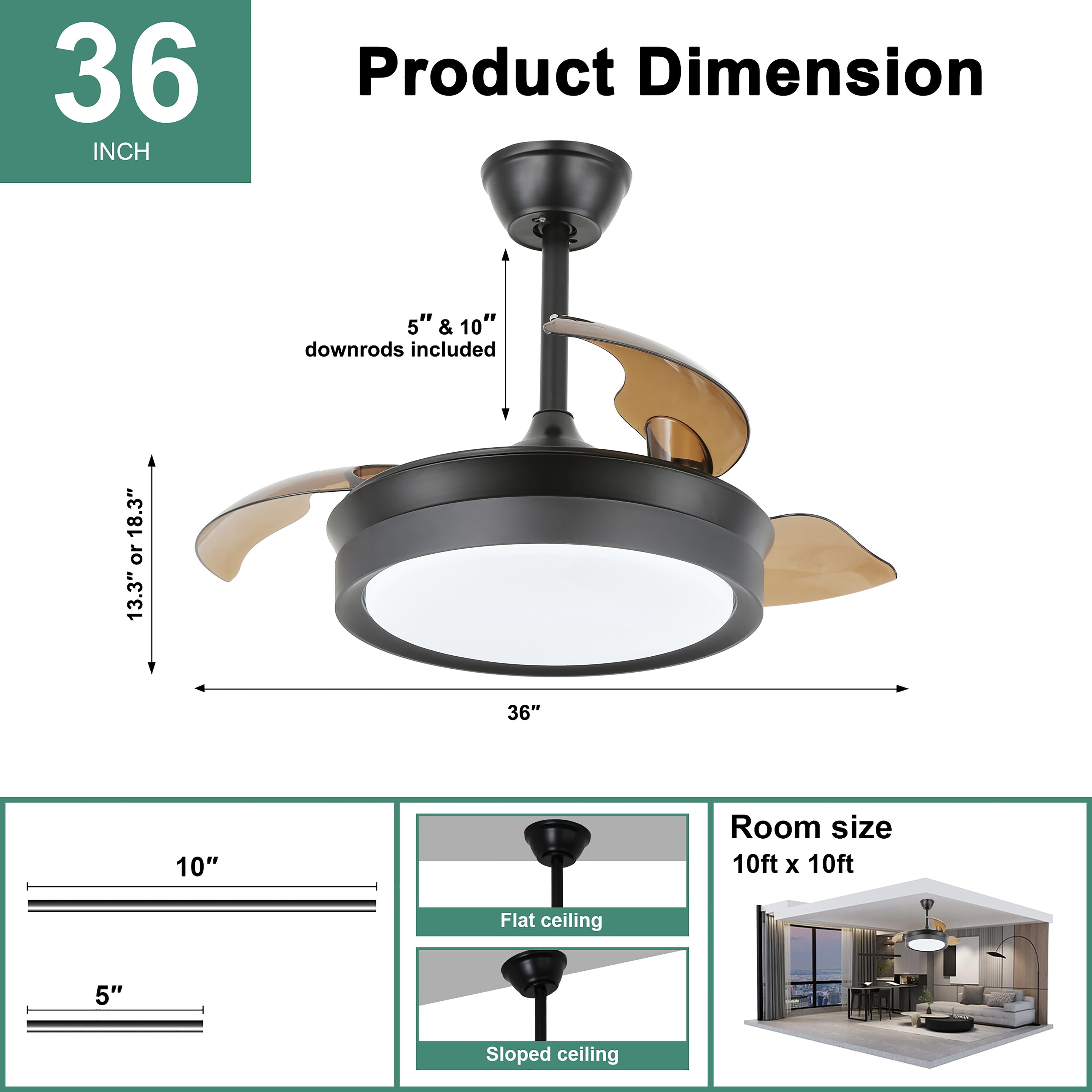 Cusp Barn DC3605-B Ceiling-Fans - View #9