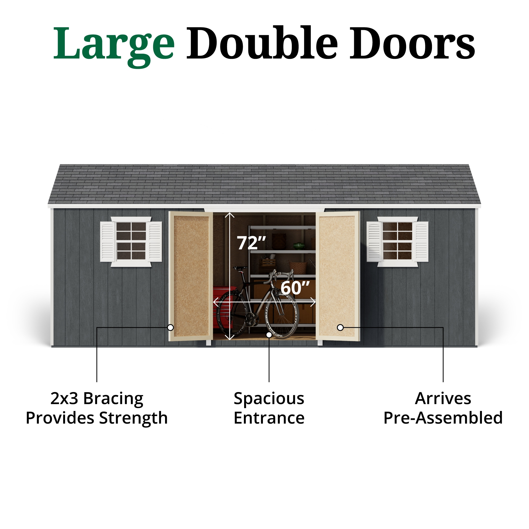 Little Cottage Co 10X20 VWS-PC Wood-Storage-Buildings - View #4