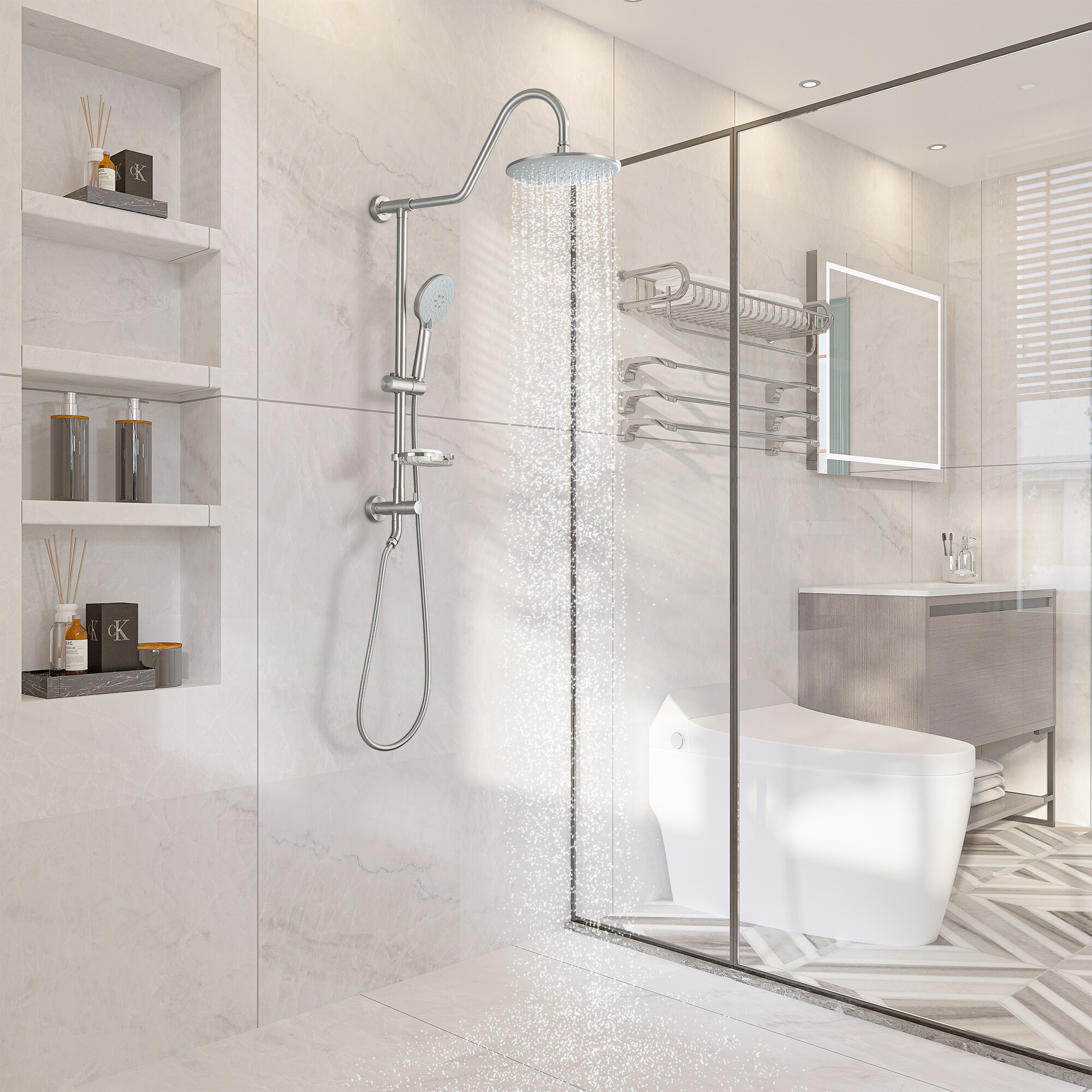 Clihome RB0712 Showerhead-Bar-Panels - View #3
