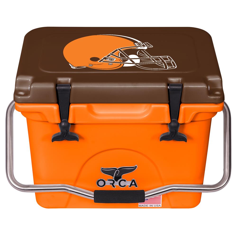 ORCA Brown/Orange Cleveland Browns 20-Quart Hard-Sided Cooler