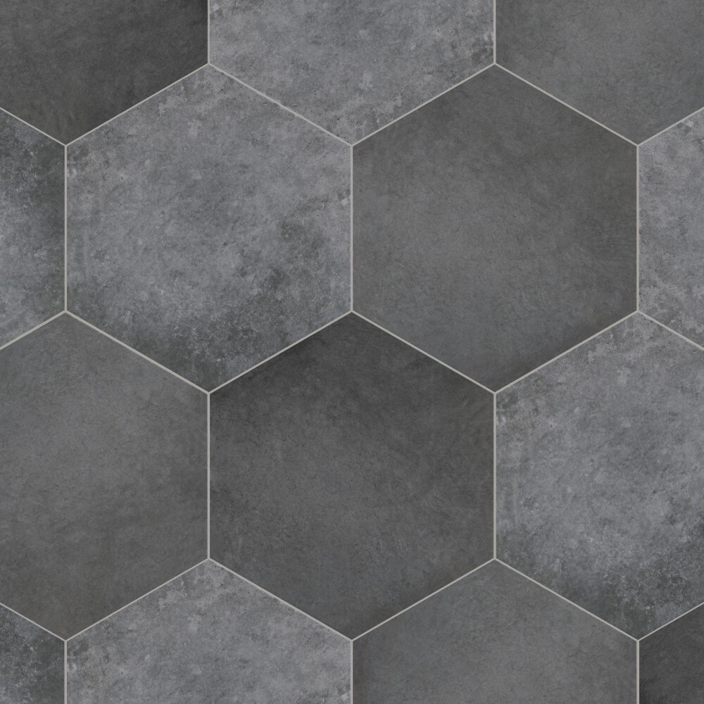 Affinity Tile 25-Pack Carbon 7-in x 8-in Matte Porcelain Stone 