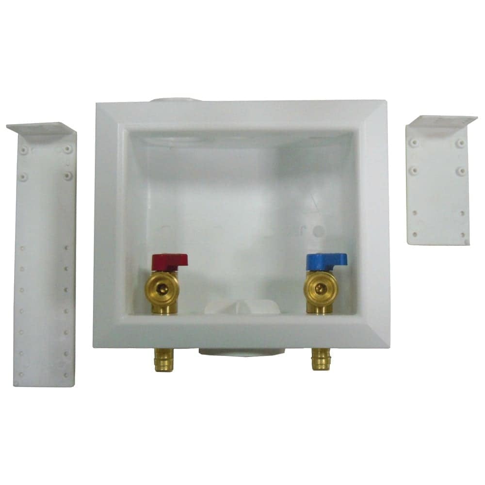 Jones Stephens  B05944 WASHING MACHINE VALVE BOX 1/2 WIRSBO STYLE PEX C/O