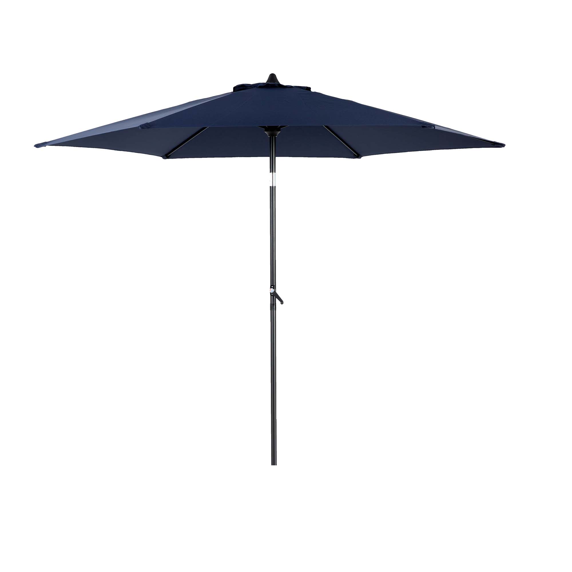 Sunrinx MG11-PU-18 9-ft Steel Blue Push-button Tilt Market Patio Umbrella