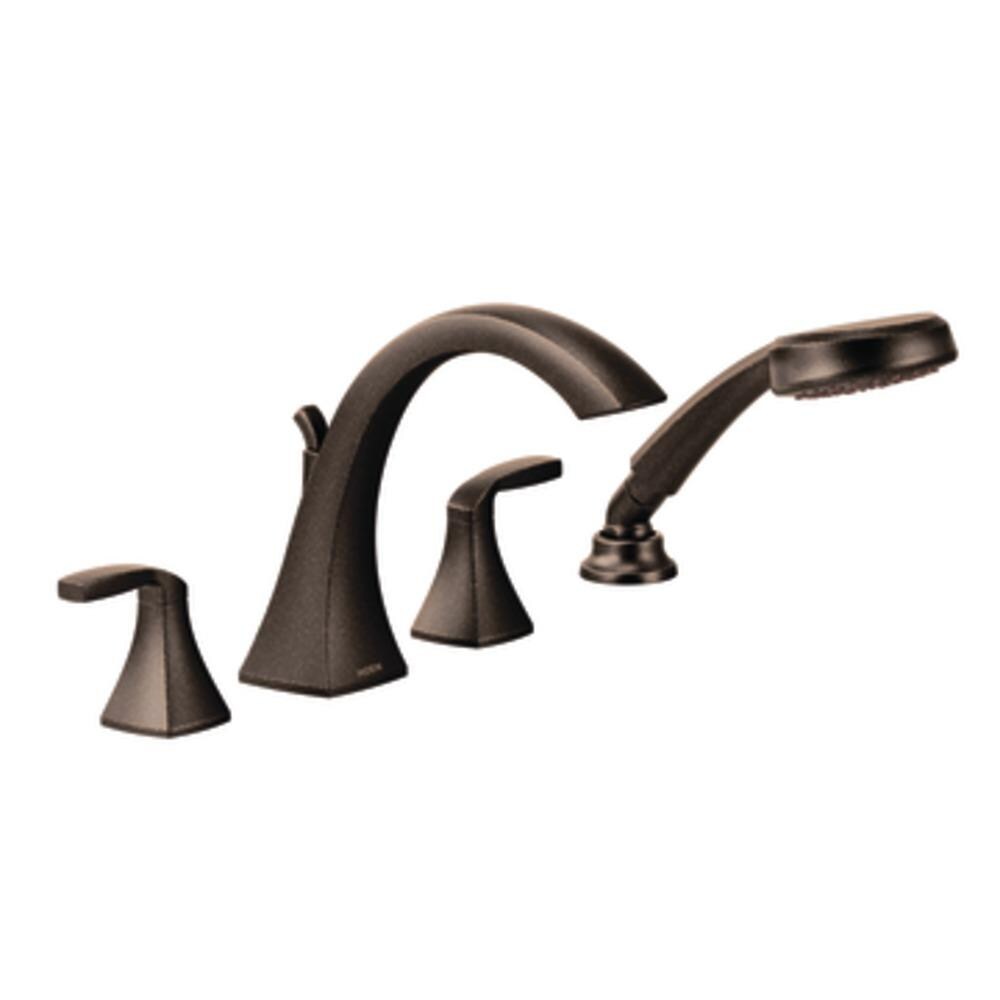 Moen Voss Oil Rubbed Bronze 2 Handle, Oil Rubbed Bronze Bathtub Faucet