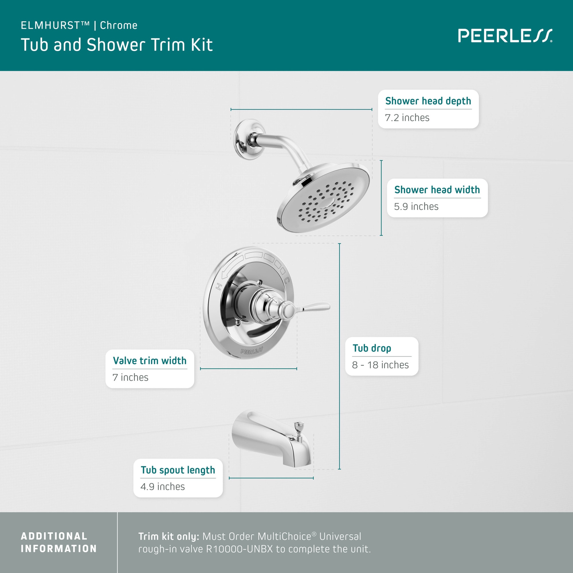 Peerless PTT14465 Tub-Shower-Faucets - View #3
