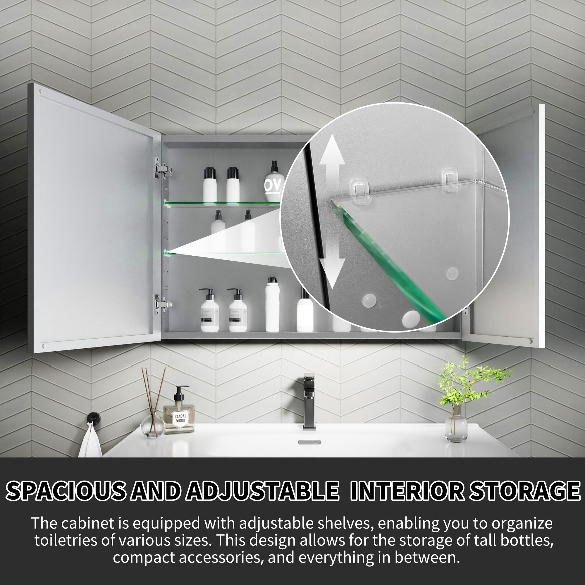 AAZJ HP-P163525 Bathroom-Medicine-Cabinets - View #3