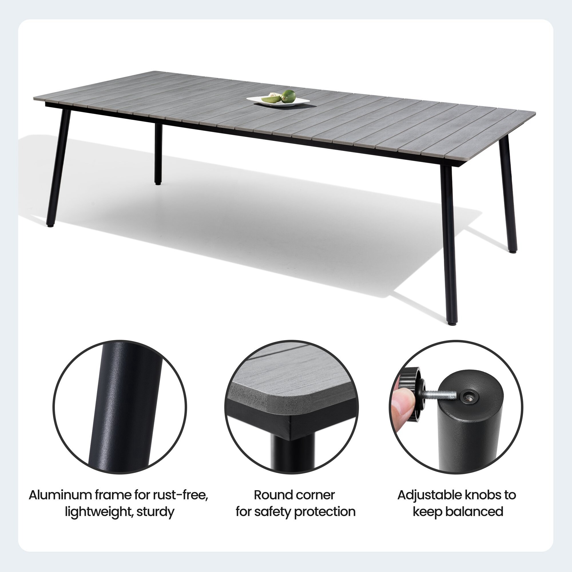 Crestlive Products CL-TB012GRY240 Patio-Tables - View #6