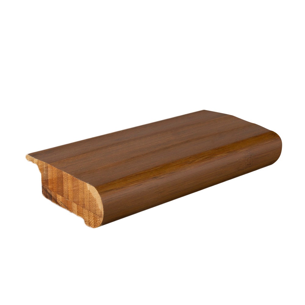 Flexco 202100 Solid Wood Stair Nose 2.75-in x 78-in x 0.75-in Aged Spice Prefinished Wood Bamboo Overlap Stair Nosing