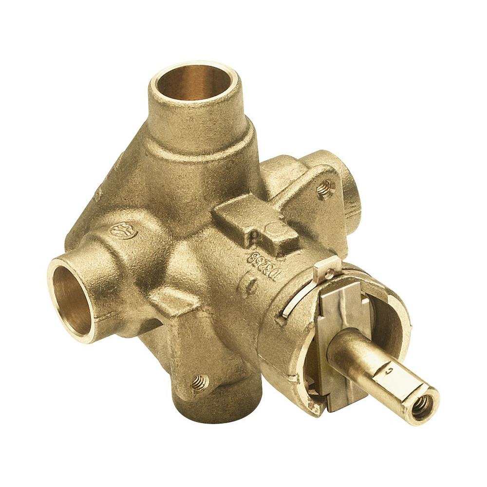 Moen 8370HD 1/2-in ID Compression x 1/2-in OD Compression Brass Pressure balancing valve