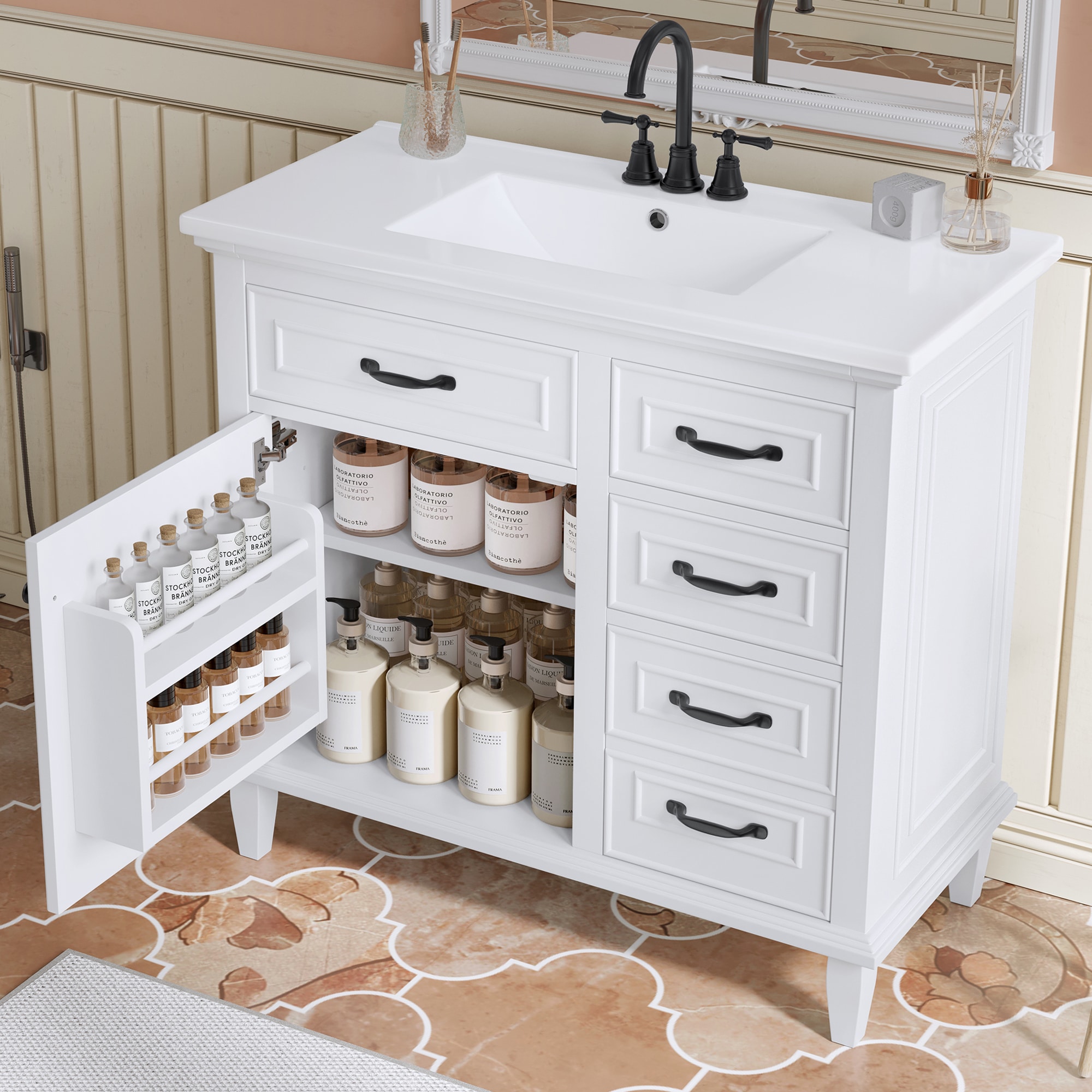 ModernLuxe L3P-N725P336554K Bath-Vanity-Combo - View #2