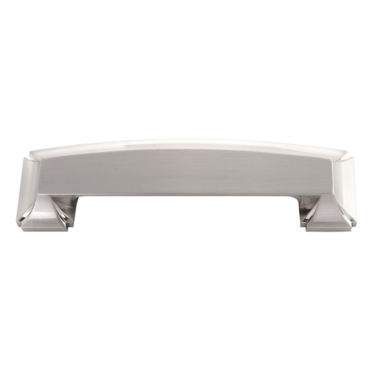 Hickory Hardware P3234-SN-5B Bridges 3-3/4-in to 6-5/16-in , 128mm Center to Center Satin Nickel Arch Cup Drawer Pulls 5 -Pack