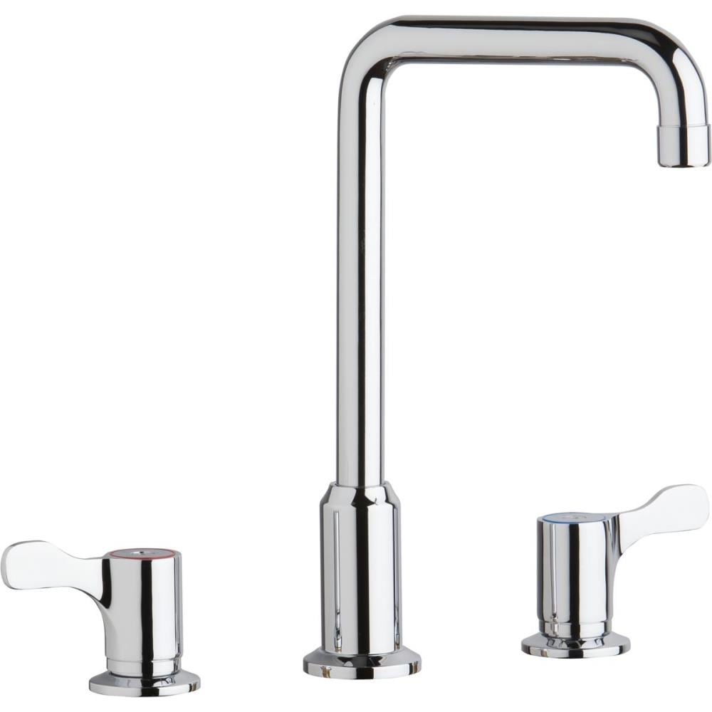 Elkay Chrome Double Handle Commercial Kitchen Faucet At Lowes.com