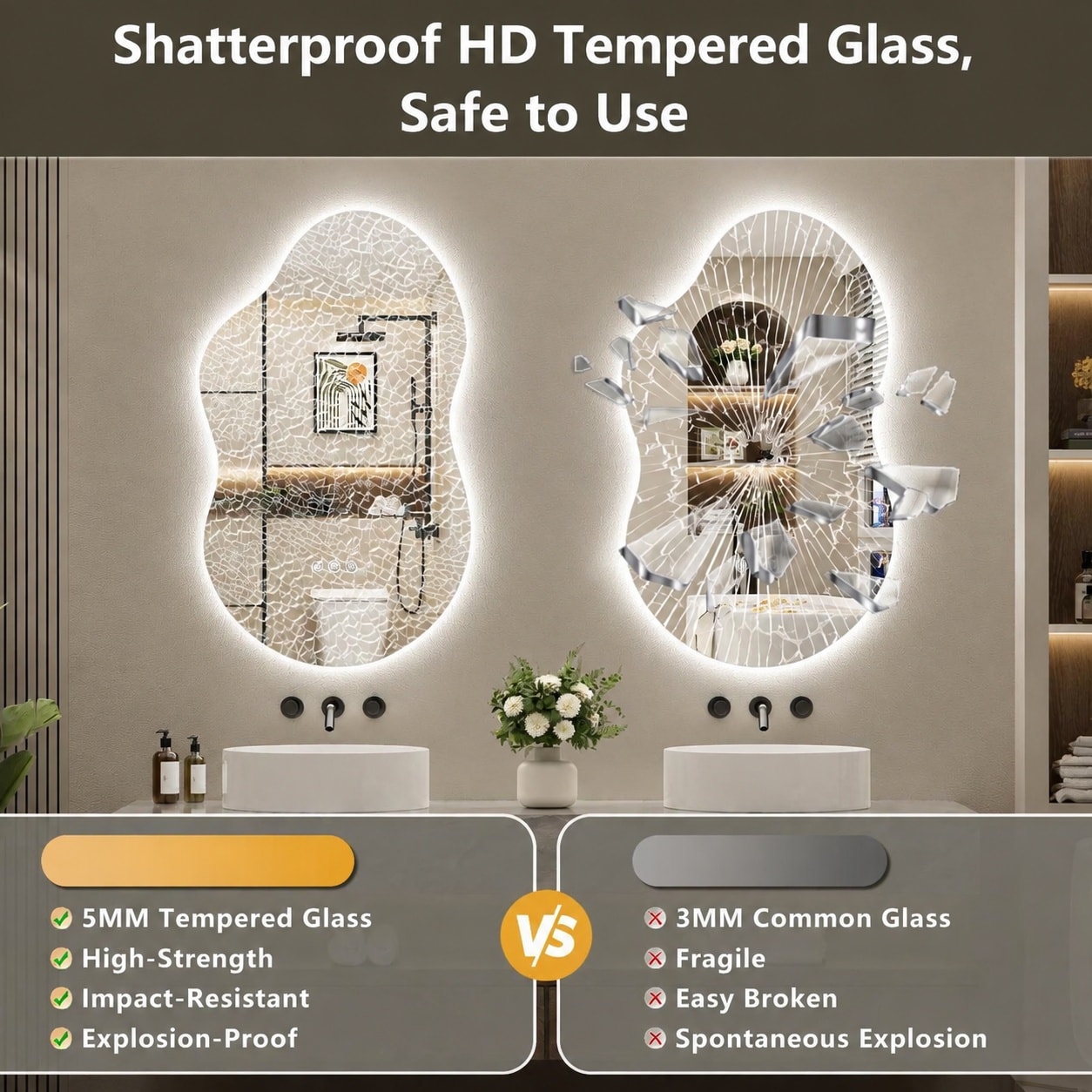 LAIFUCAM LLA0825L0377 Framed-Bath-Mirrors - View #6