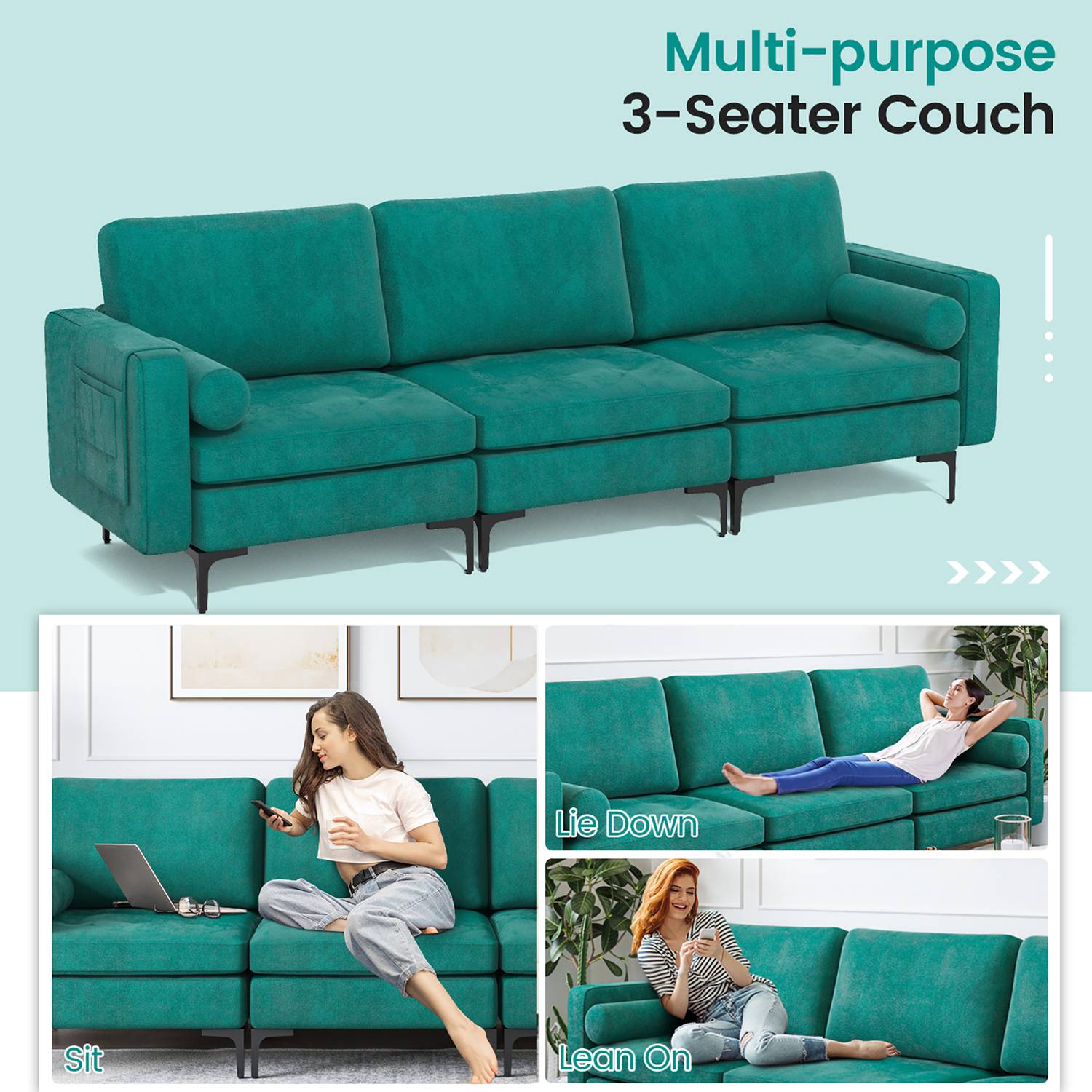 Costway CSHY004950 Sofas-Loveseats - View #8