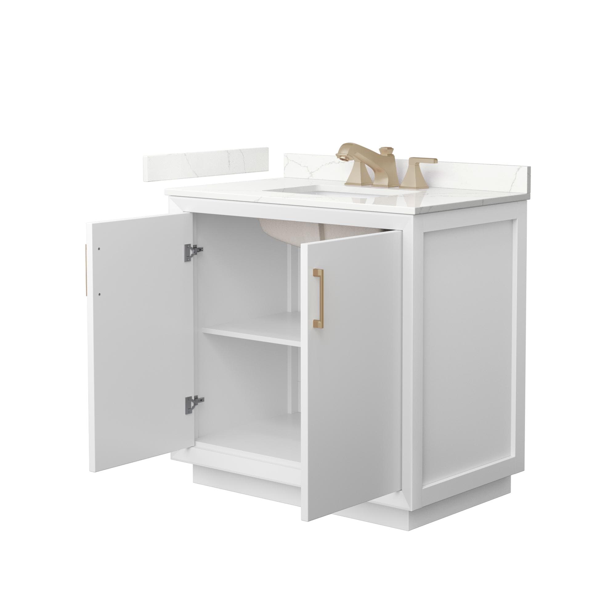 Wyndham Collection WCF414136SWZGTUS3MXX Bath-Vanity-Combo - View #2