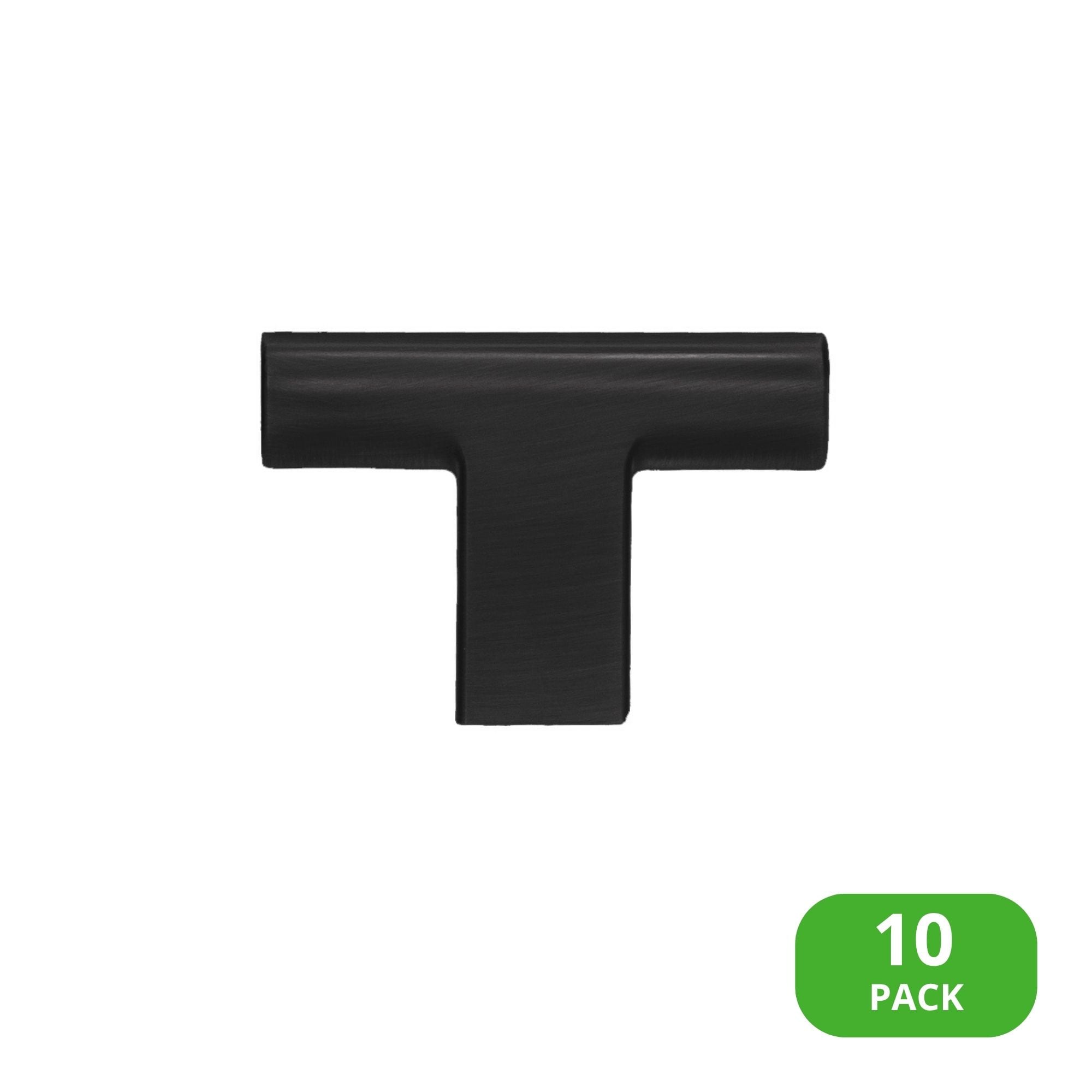 Sumner Street Home Hardware RL070062VP Vail 2-in Matte Black Bar Modern Cabinet Knob 10 -Pack