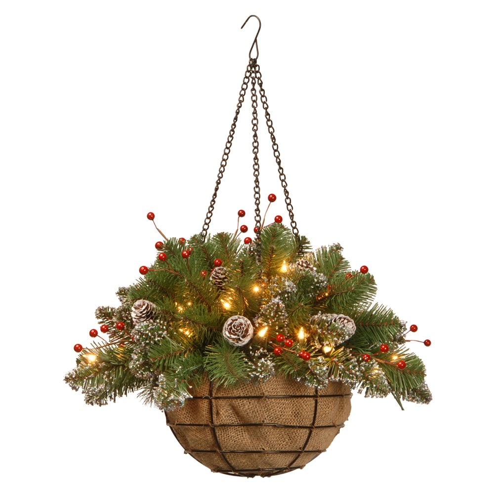 National Tree Company 20-in Lighted Decoration Berry Battery-operated 