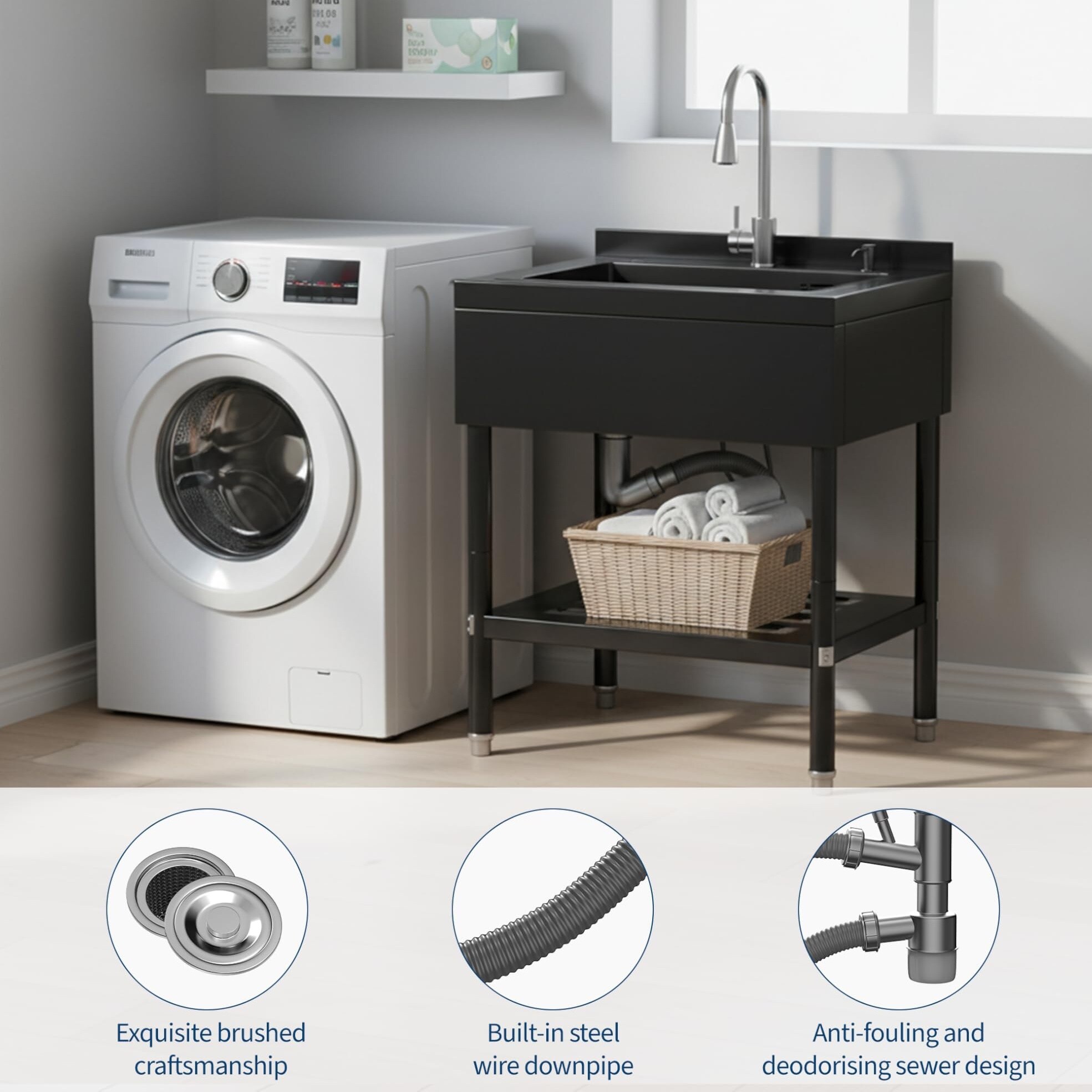 Garvee PLS33ATS6FH001 Laundry-Tubs-Utility-Sinks - View #6