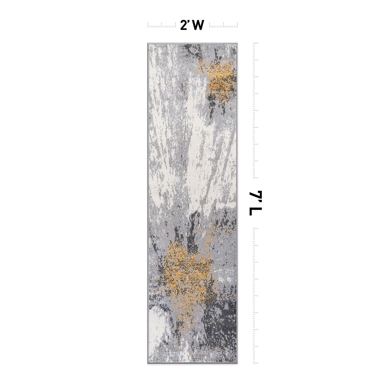 World Rug Gallery 2094YELLOW2X7 rugs - View #2