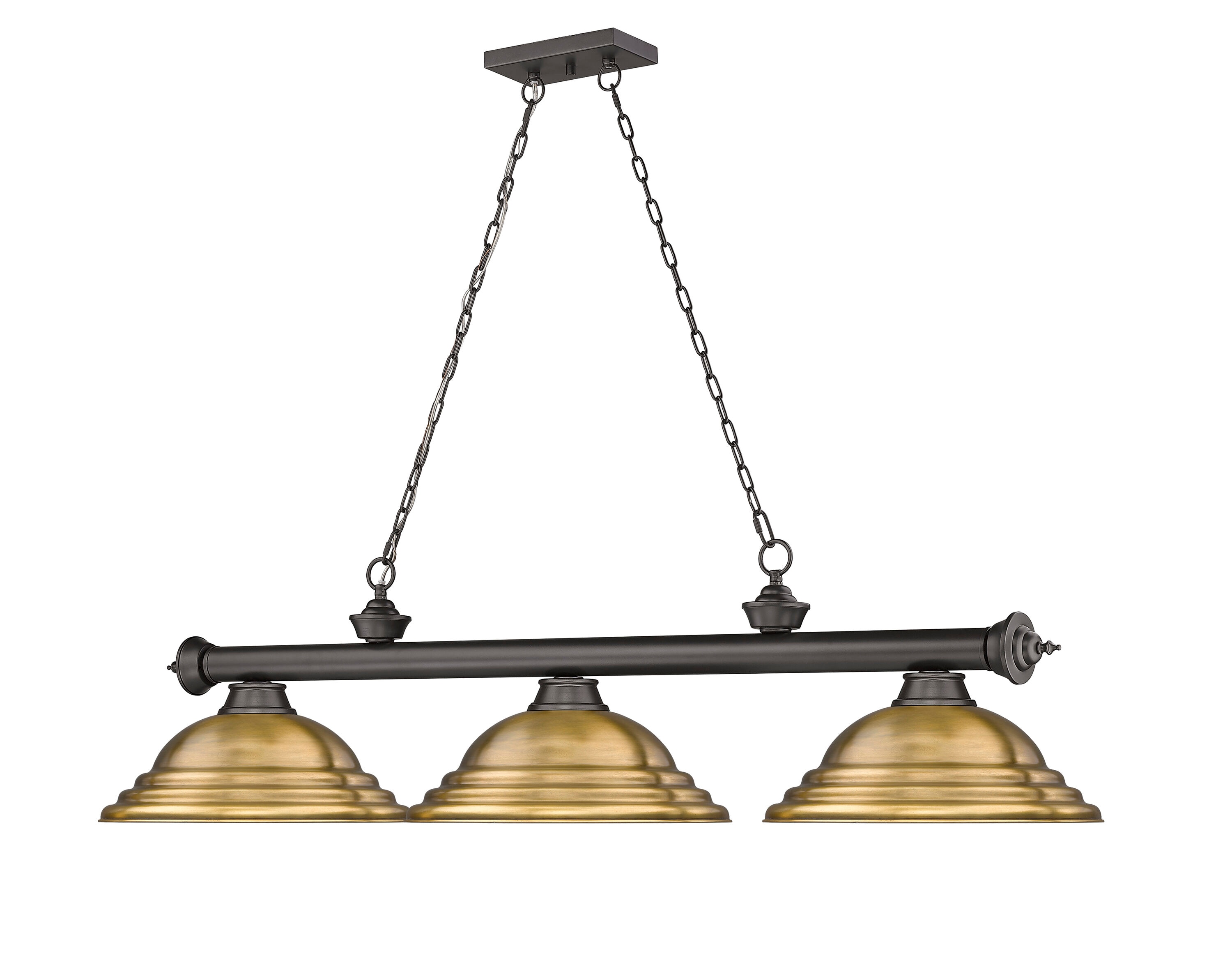 Z-Lite 2306-3BRZ-SRB Pool-Table-Lighting - View #3