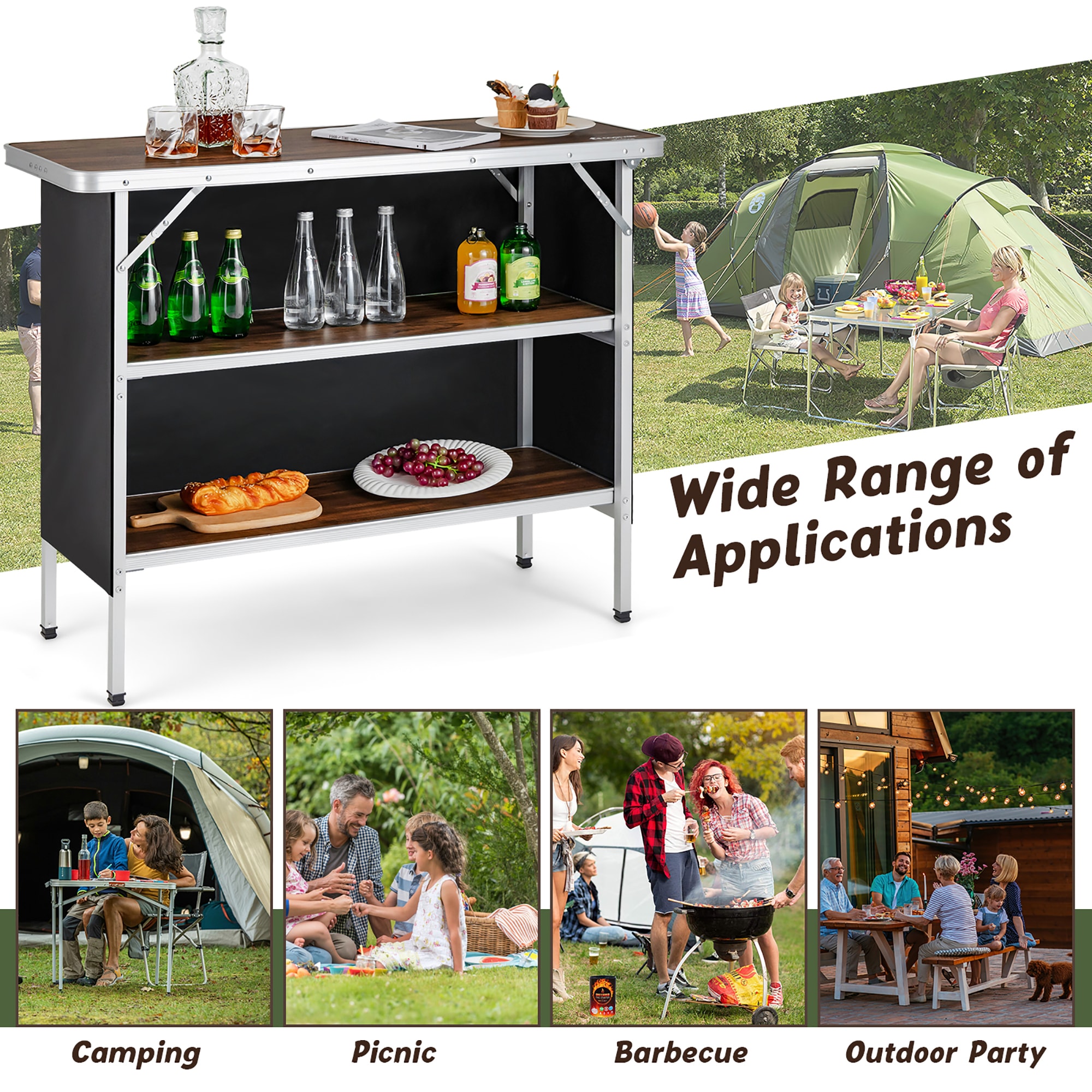 Costway NP10612CF Picnic-Tables - View #3