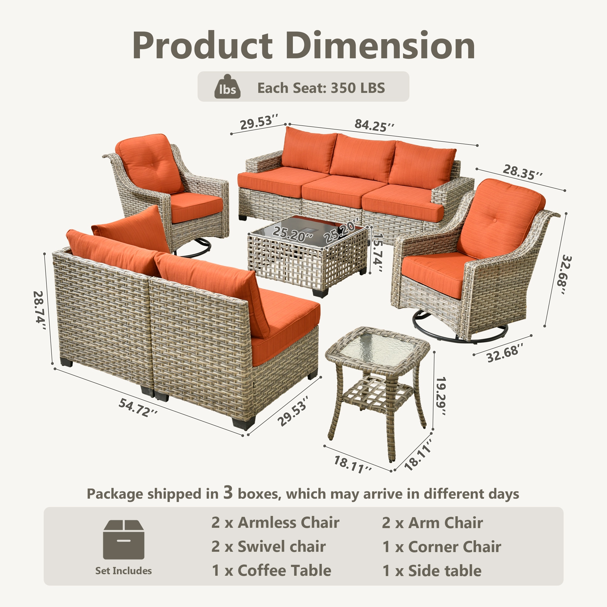 XIZZI XIVNC8083-VNCRCN2-4 Patio-Sofas-Daybeds - View #9