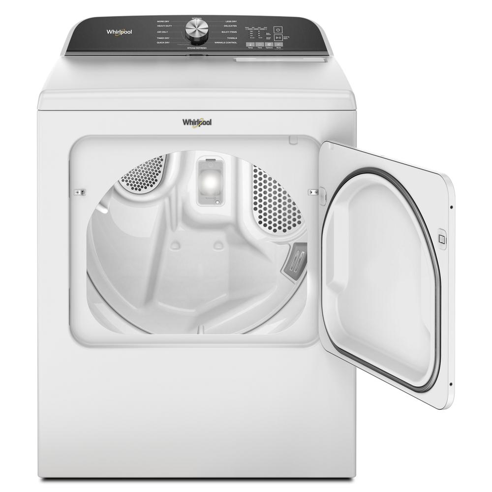 Whirlpool 7-cu ft Side Swing Door Steam Cycle Gas Dryer (White) in the ...