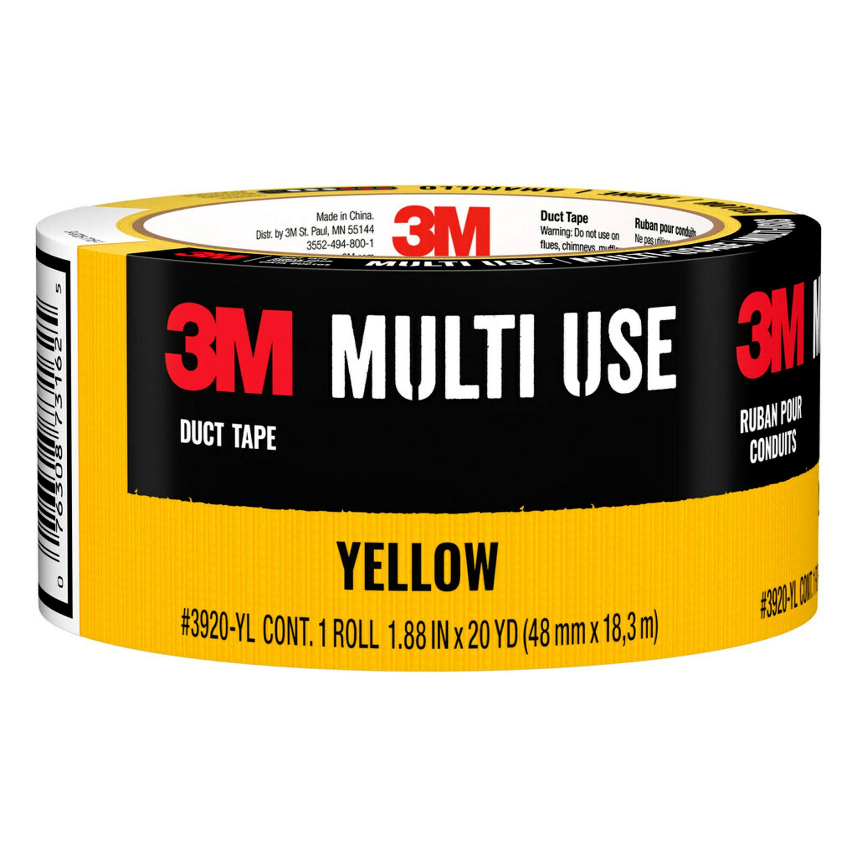3M Yellow Rubberized Duct Tape 1.88-in x 20 Yard(s)