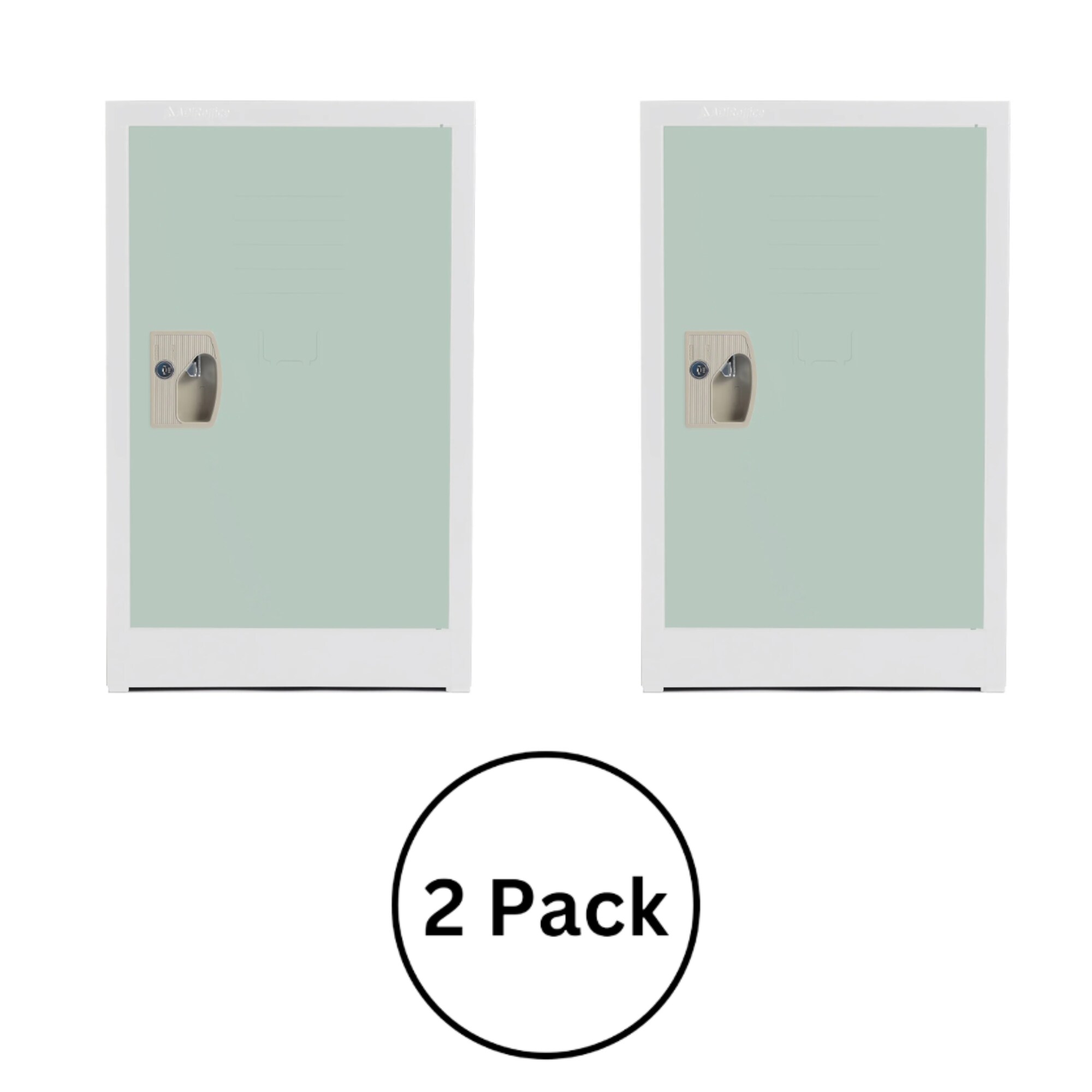 AdirOffice 629-02-MGRN-PKG-2 629 Series Set of 2 15-in W x 24-in H x 15-in D Steel Full Storage Lockers