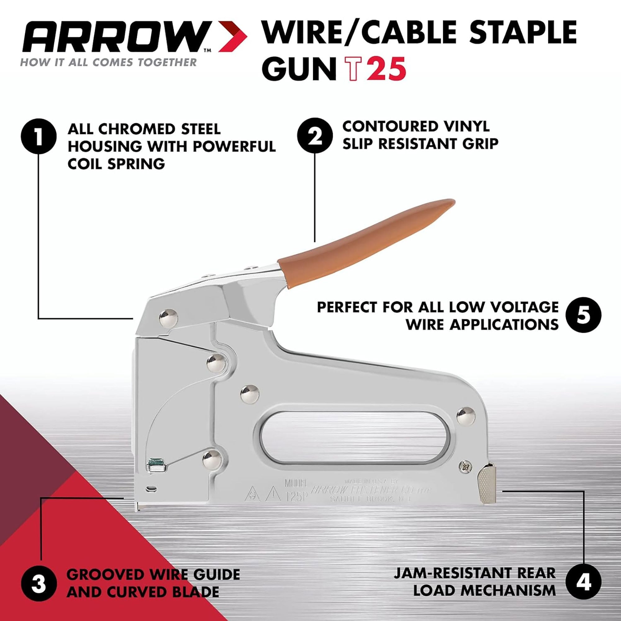 Arrow T25 Heavy Duty Manual Staple Gun In The Manual Staple Guns