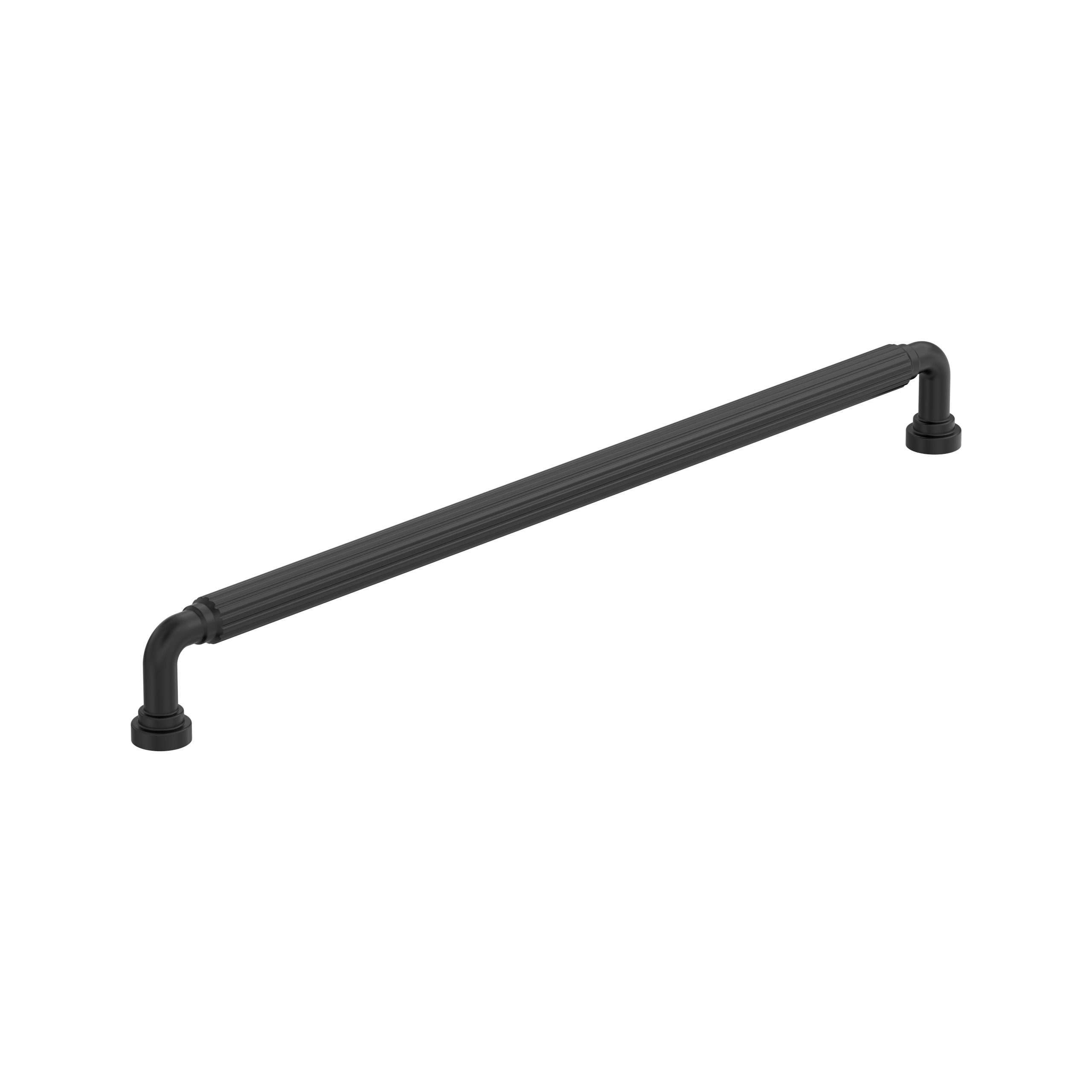 Amerock BP37708MB Cowrie 12-5/8-in , 320mm Center to Center Matte Black Arch Handle Drawer Pulls