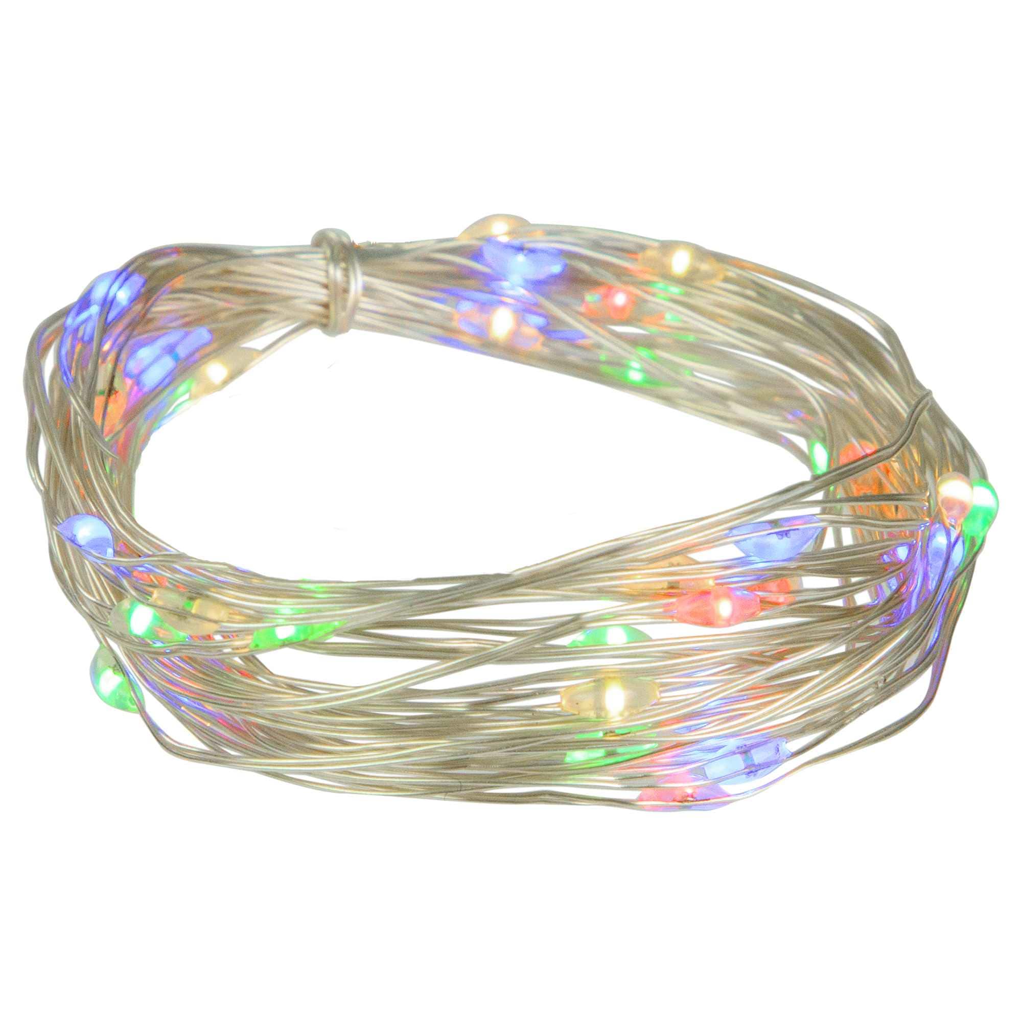 Northlight LED Micro Fairy Christmas Lights - Multi-color - 16 feet Copper  Wire - 50ct in the Christmas String Lights department at Lowes.com, image size:2000x2000