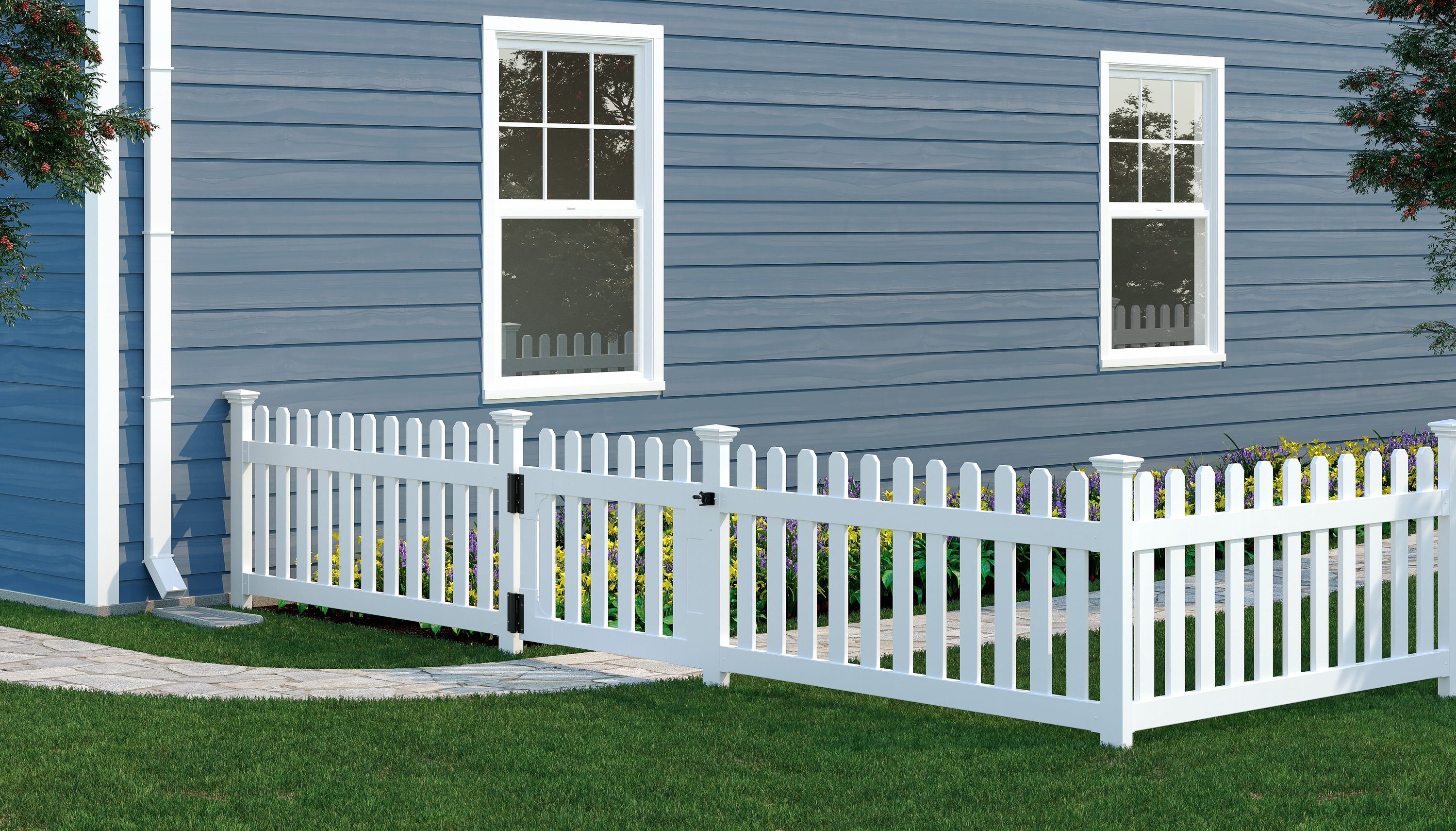 Zippity Outdoor Products Newport 2.5-ft H x 3-ft W White Vinyl