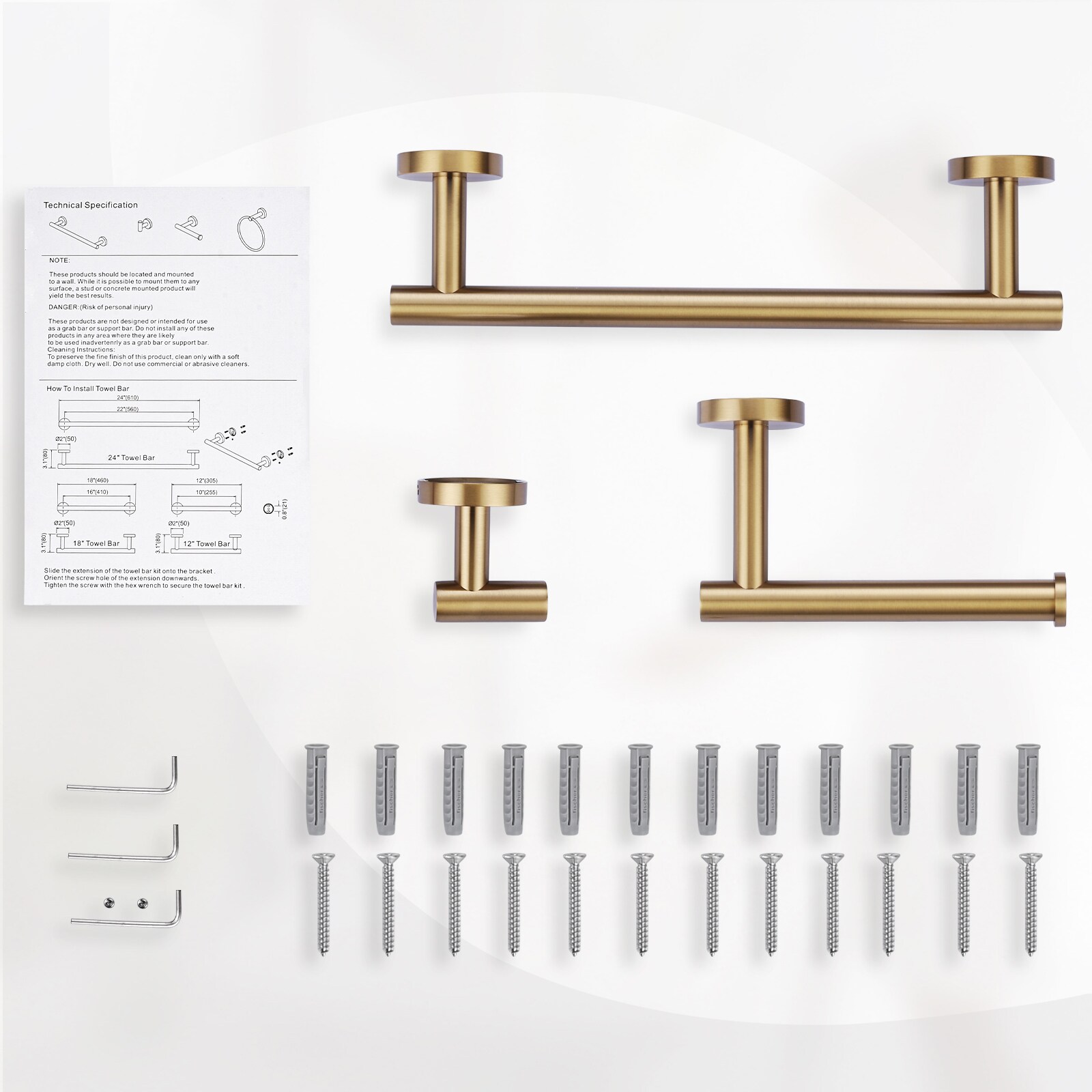WOWOW 410013G-LW Decorative-Bath-Hardware-Kits - View #4