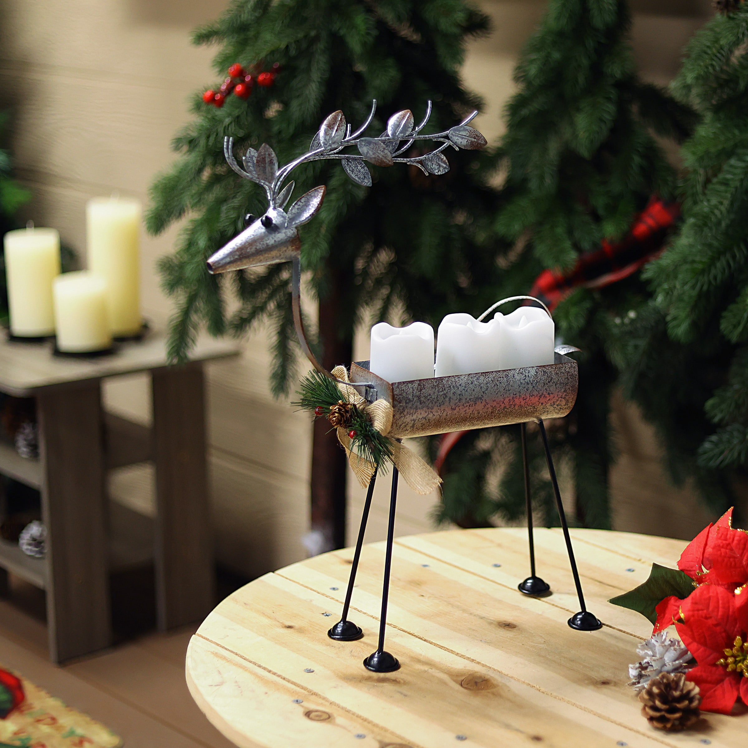 Alpine Corporation LJJ1550HH-TM Table-Christmas-Decorations - View #7