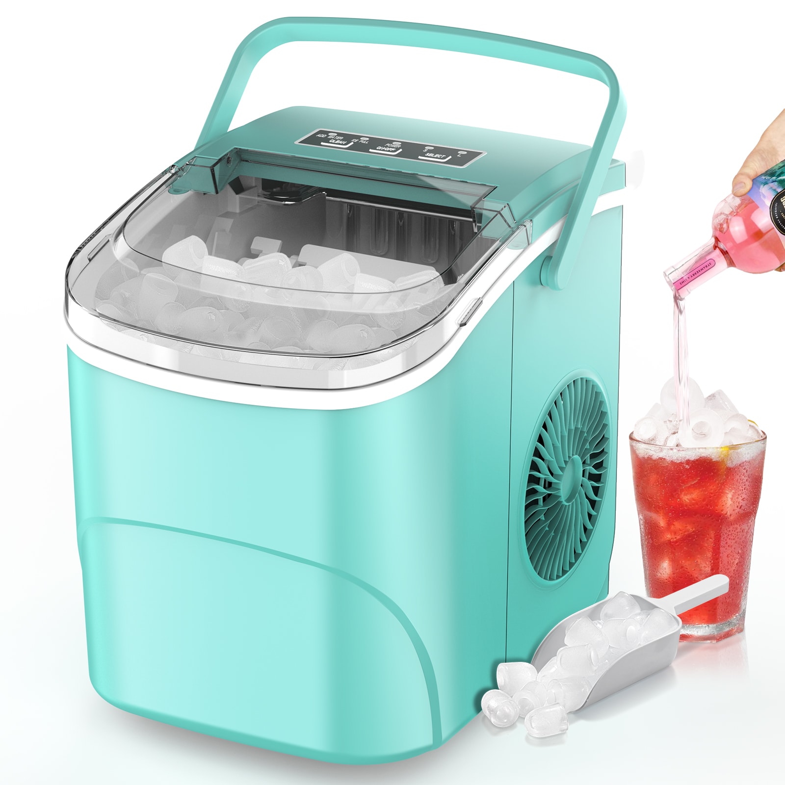 COWSAR LSZ58IM12BGN 26-lb Ice Per day Bullet Ice Maker ( Green )