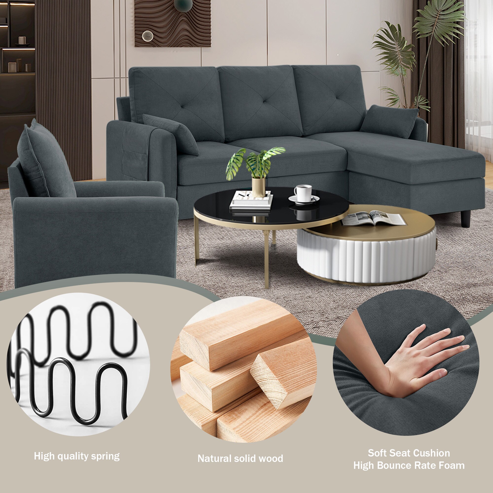 Jarenie YMX0223DG Living-Room-Sets - View #7