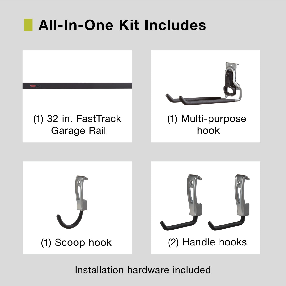 Rubbermaid 1784417 Garage-Storage-Rail-Sys-Acc - View #2