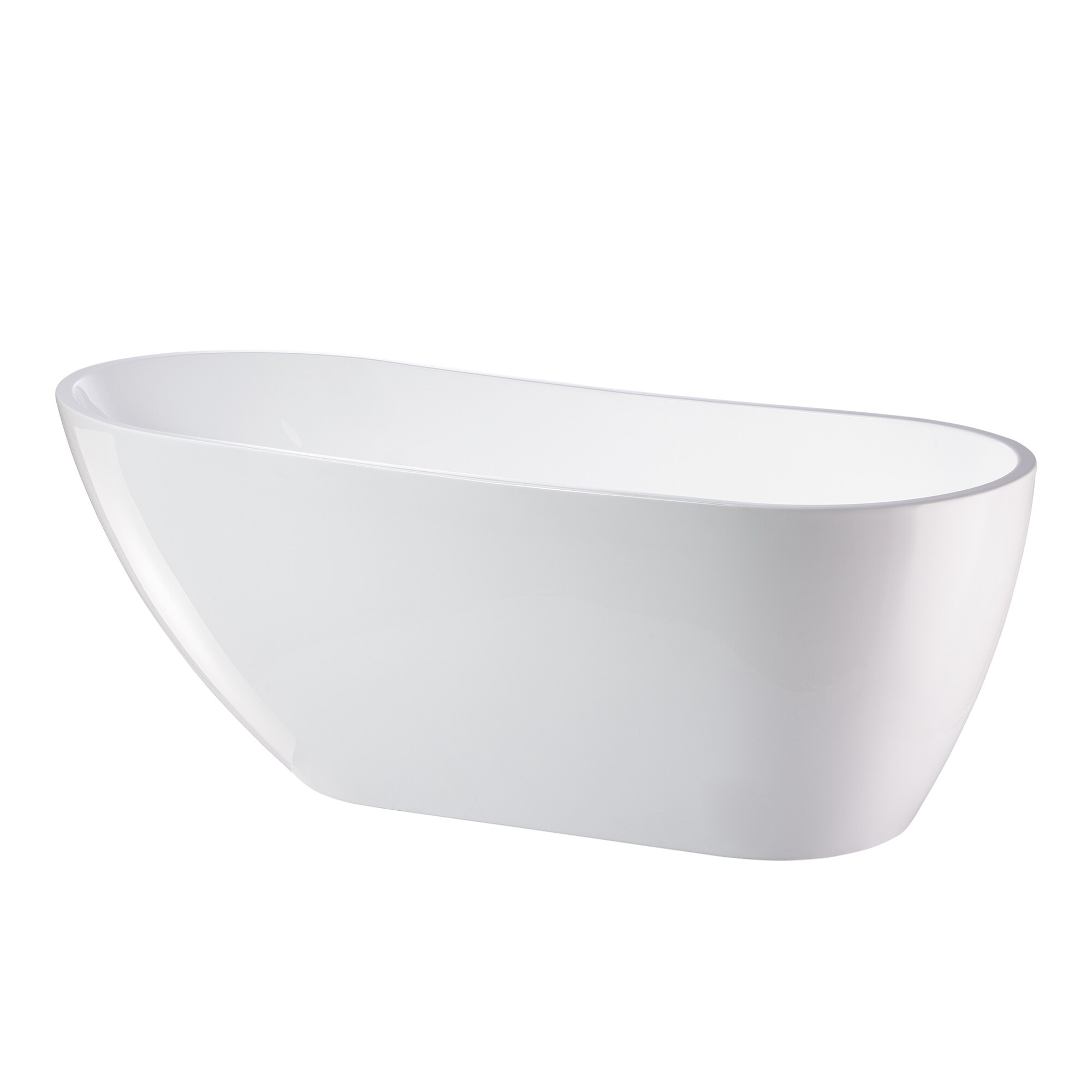 Cora 67" White Freestanding Acrylic Bathtub