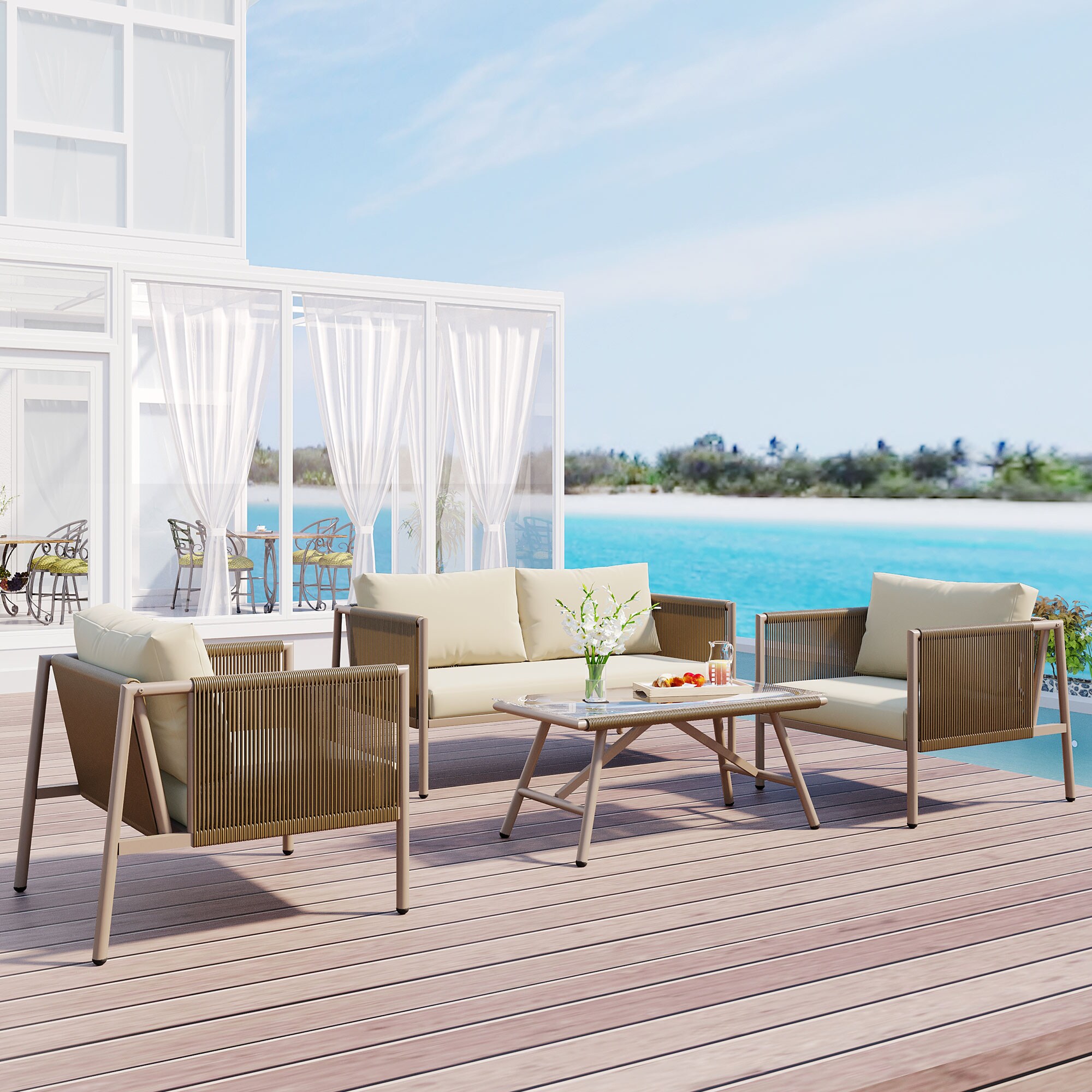 AHIOU HOME ZAAHG-1229AAASF Patio-Conversation-Sets - View #3