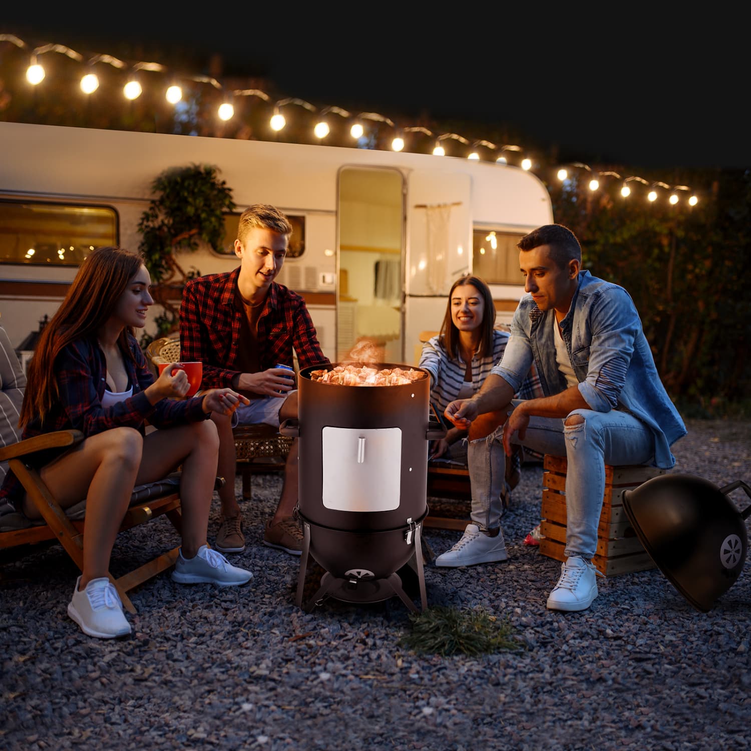 Angel Sar L2ZYYA403HDTL-BK Charcoal-Grills - View #8
