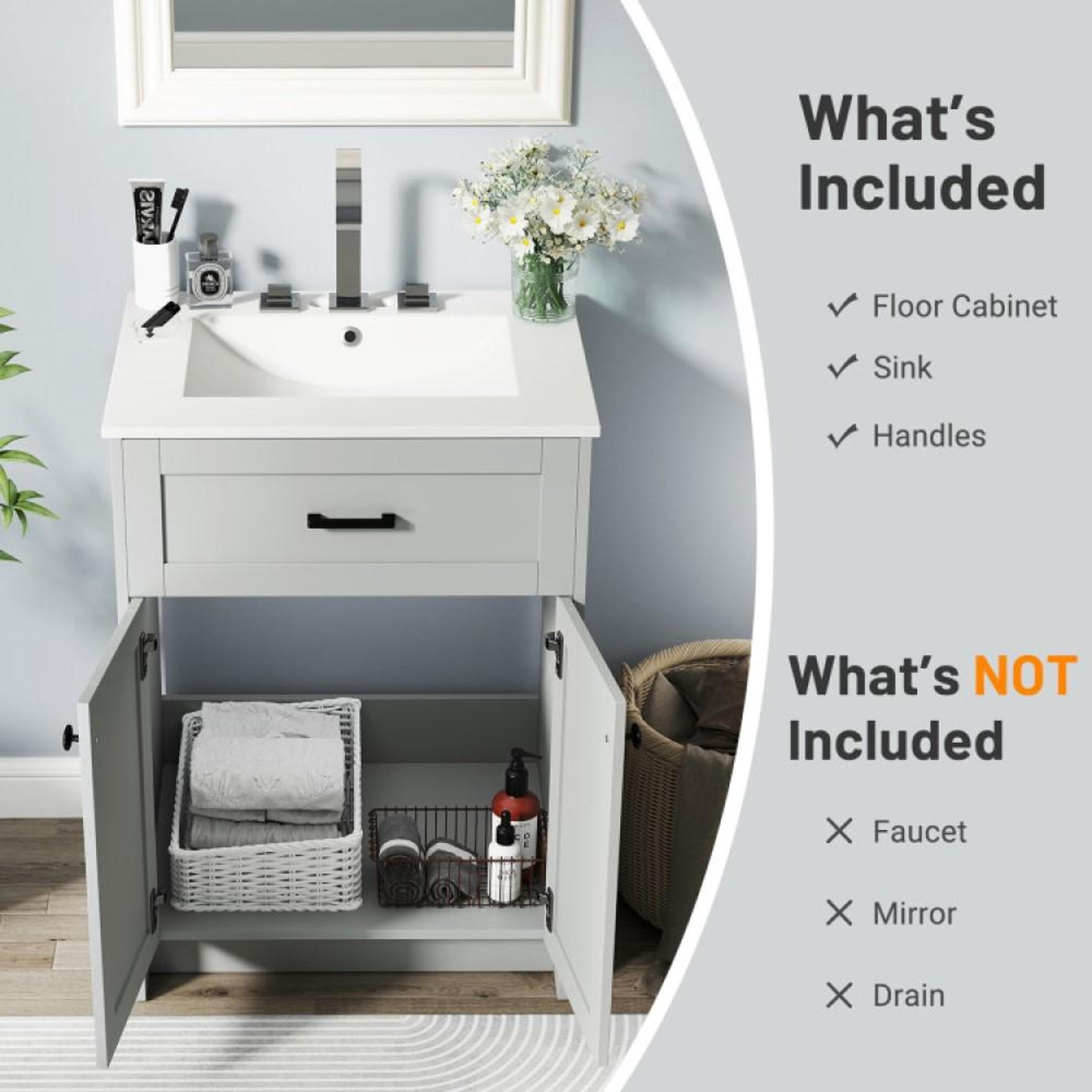 BABOOM BMMP-12224GR-JV Bath-Vanity-Combo - View #10
