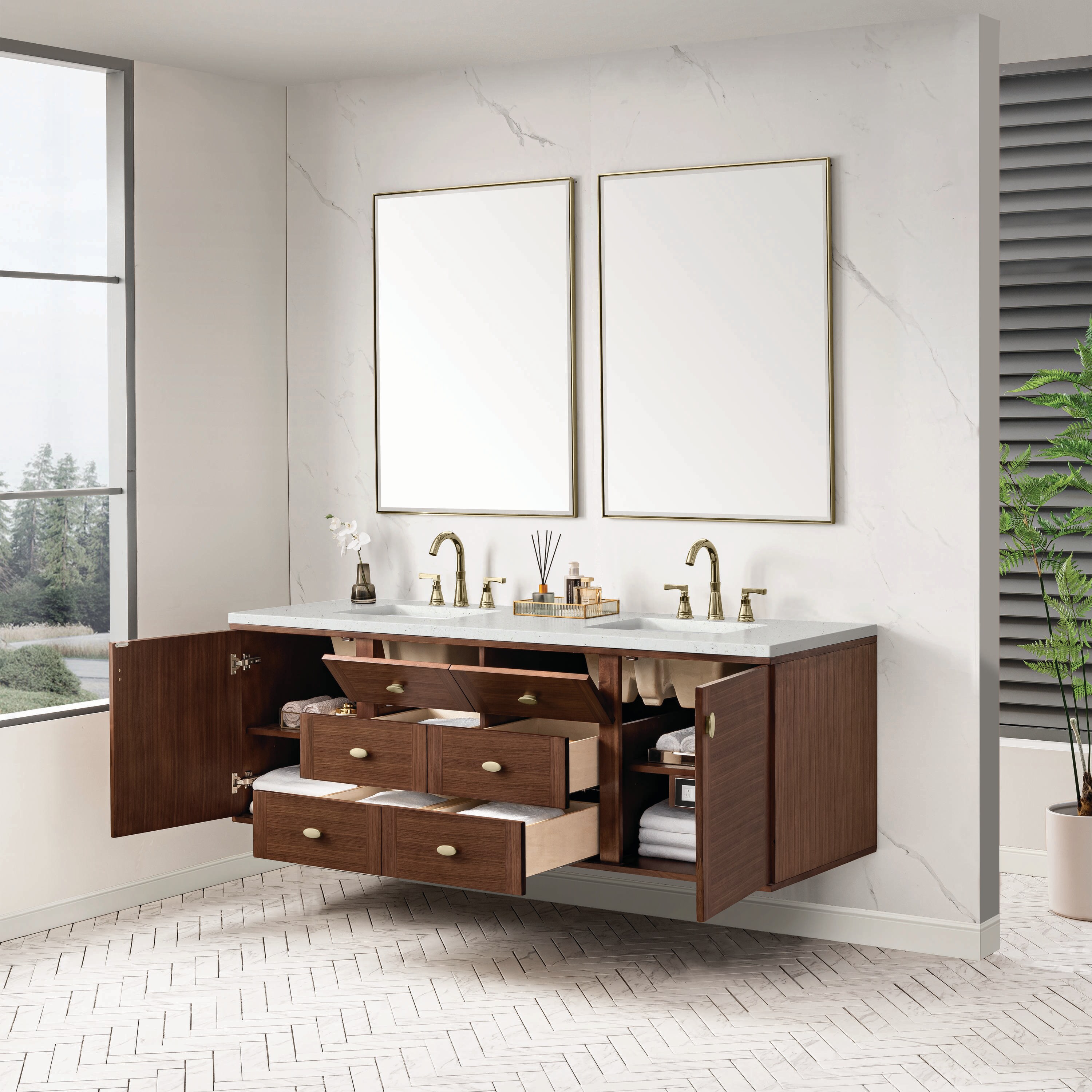 James Martin Vanities 670-V72-WLT-3LDL Bath-Vanity-Combo - View #7