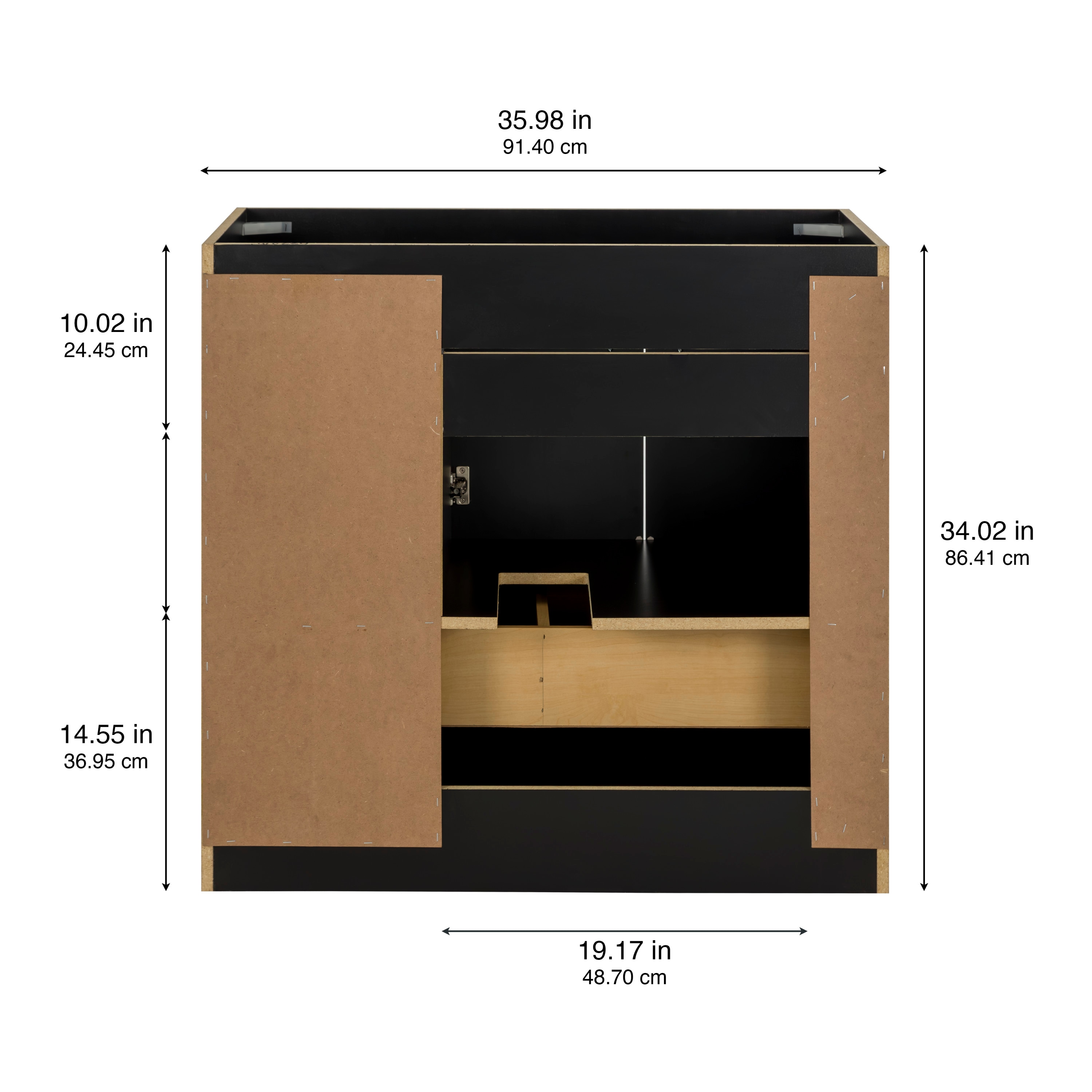 Style Selections ME36P1-MB vanities - View #5