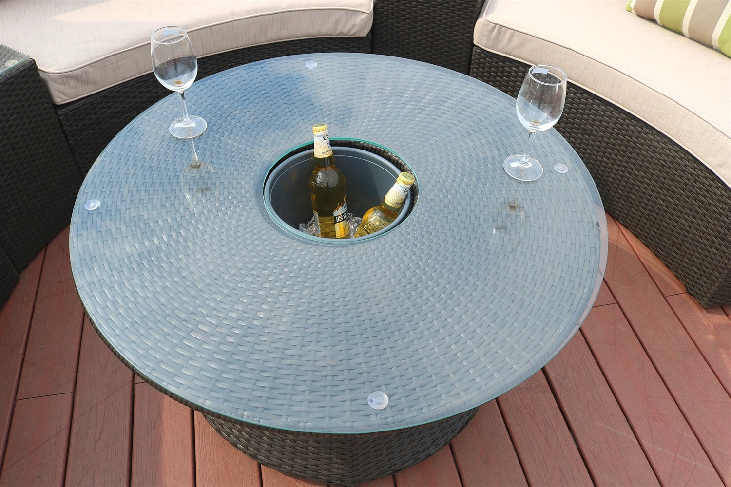 Direct Wicker DWS-1205B-BLACK Patio-Conversation-Sets - View #6