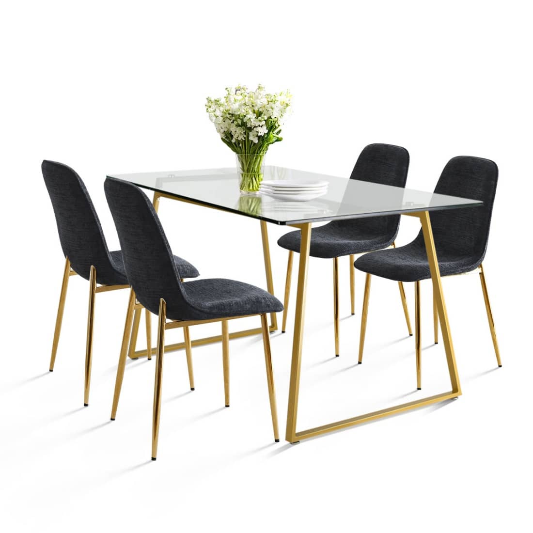 Maison Boucle MONA+OSLO-BLACK-4 Dining-Sets - View #4
