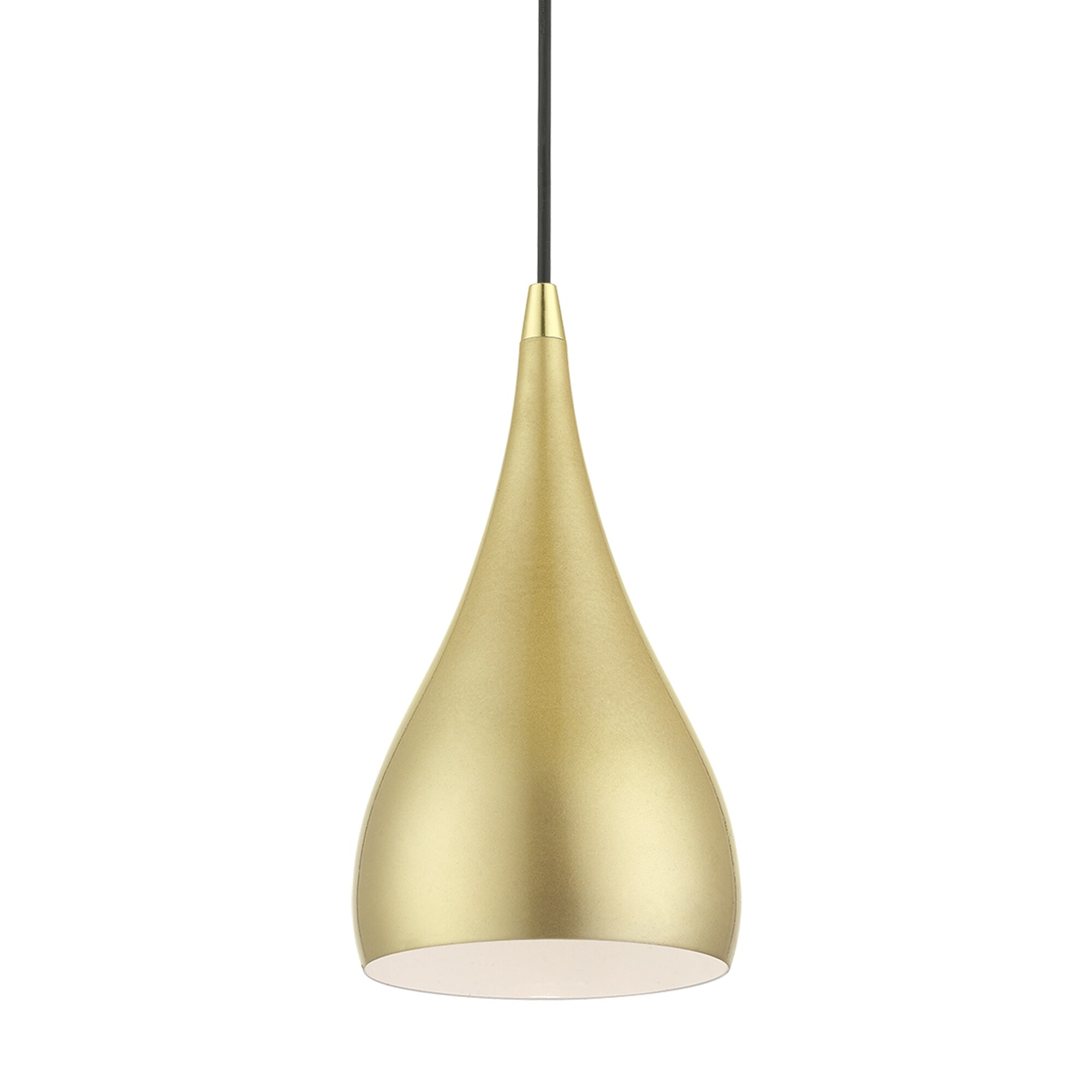 Soft Gold and Polished Brass Mini Pendant Light