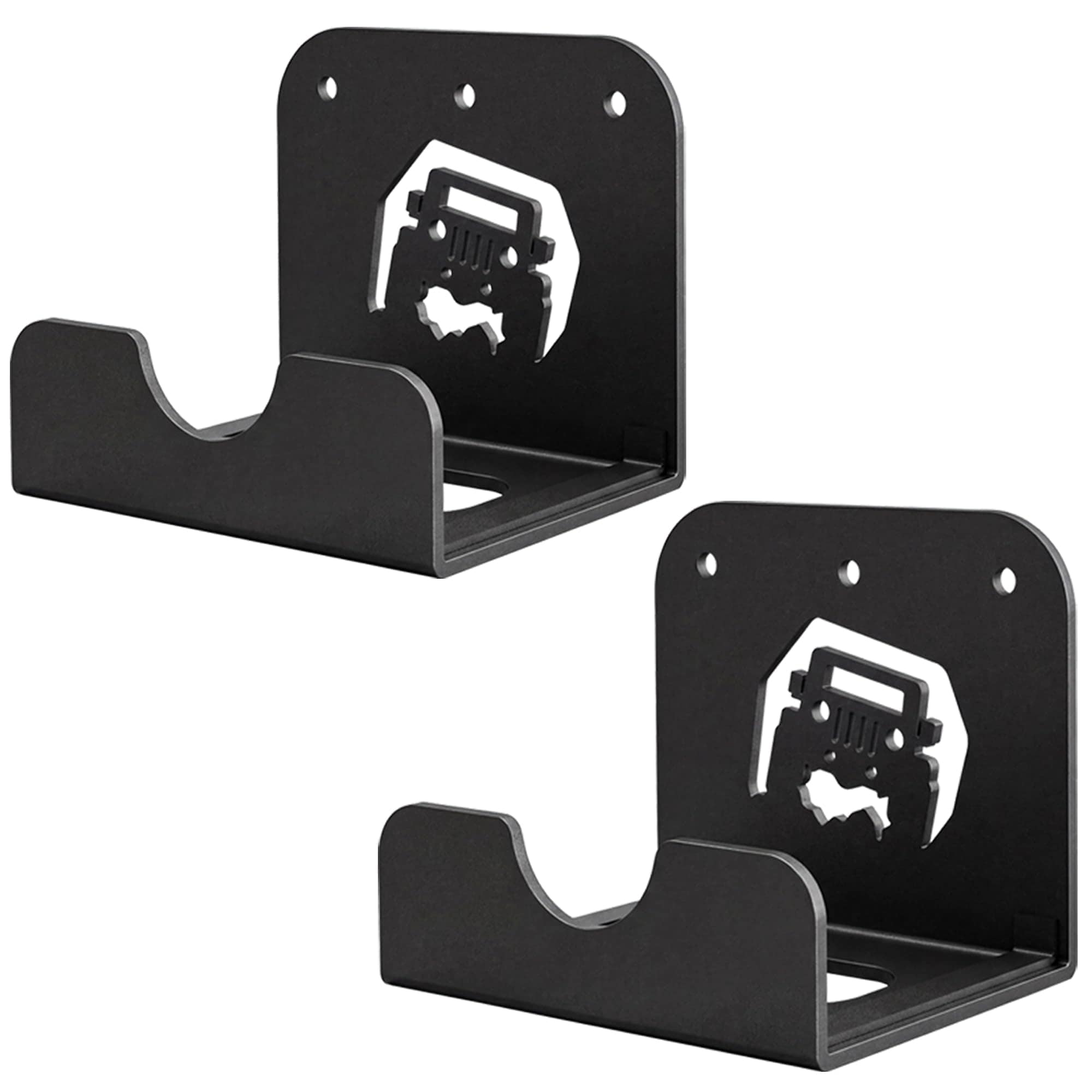 AKSCYZM  Heavy Duty Door Storage Hanger Wall Mount Steel Bracket Rack for Auto Doors 2 Pack durable home and garden accessory designed for